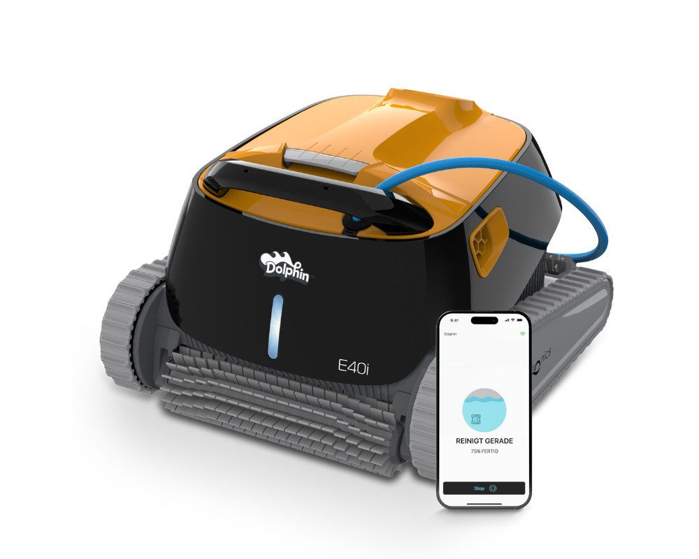 Poolbodensauger Dolphin E40i Poolroboter mit PVC Bürste