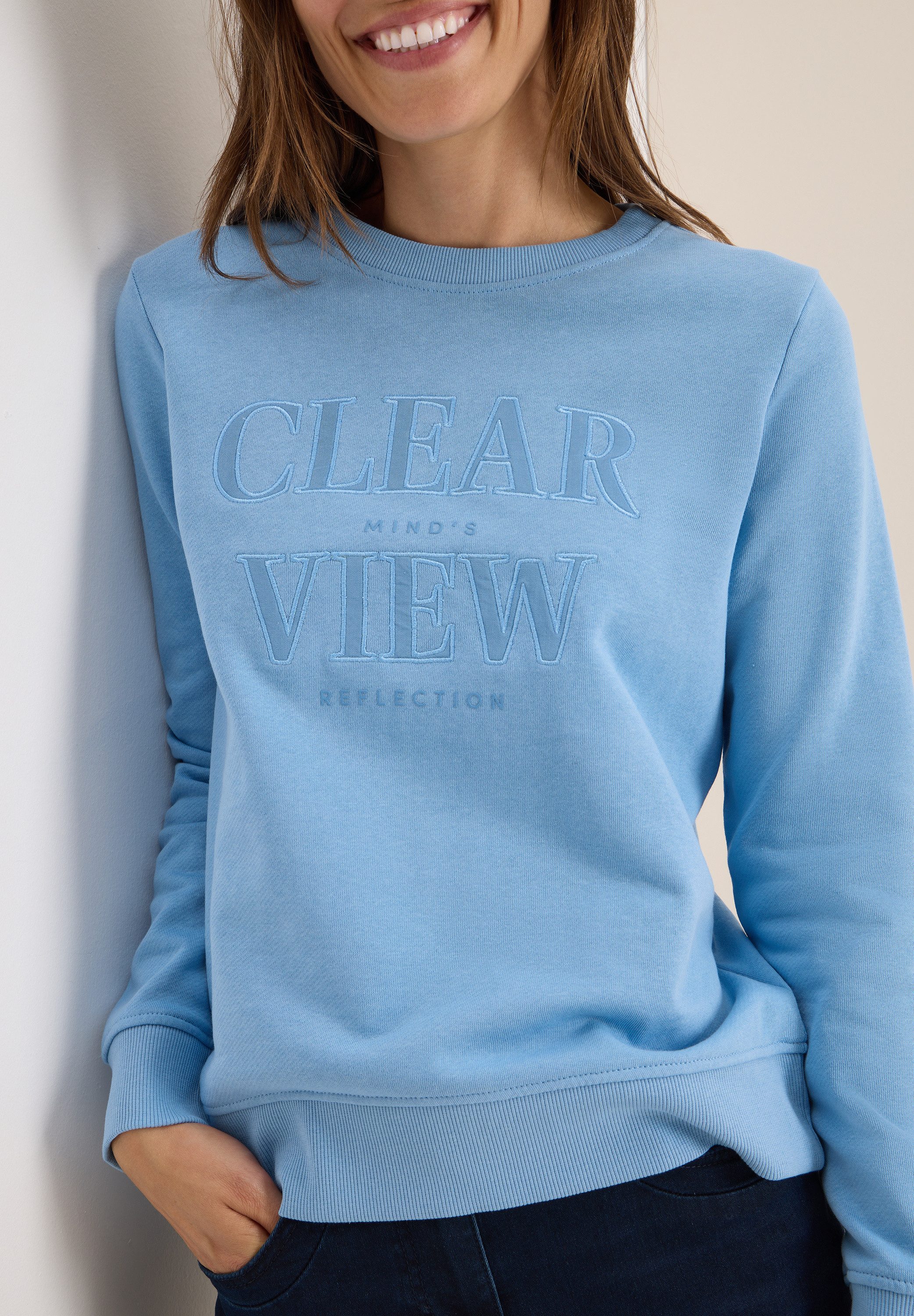 CECIL Sweatshirt mit Wording Artwork günstig online kaufen