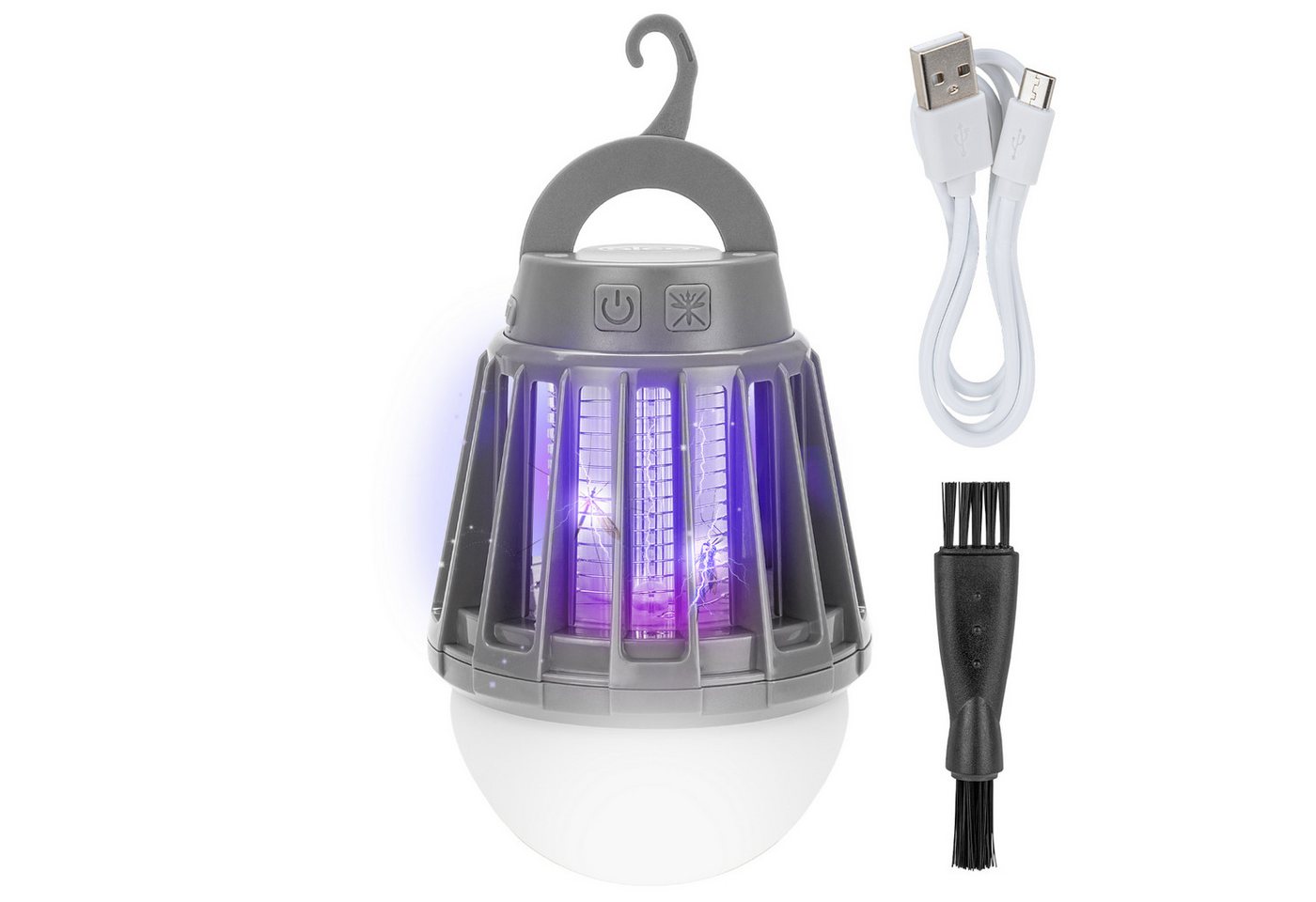 alca Insektenvernichter Elektrische Insektenlampe 3‑in‑1, 180 Lumen, IPX6, 2000 mAh Akku, USB
