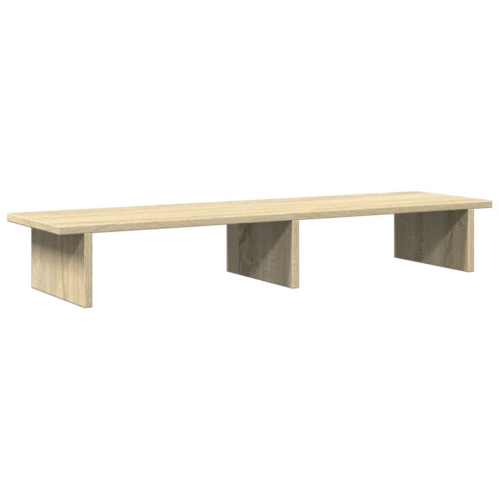 vidaXL Monitor-Halterung Monitorständer Sonoma Eiche 100x27x15 cm Spanplatte