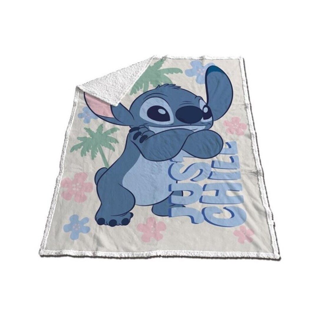 Wohndecke Stitch Just Chill Sherpa Fleecedecke günstig online kaufen