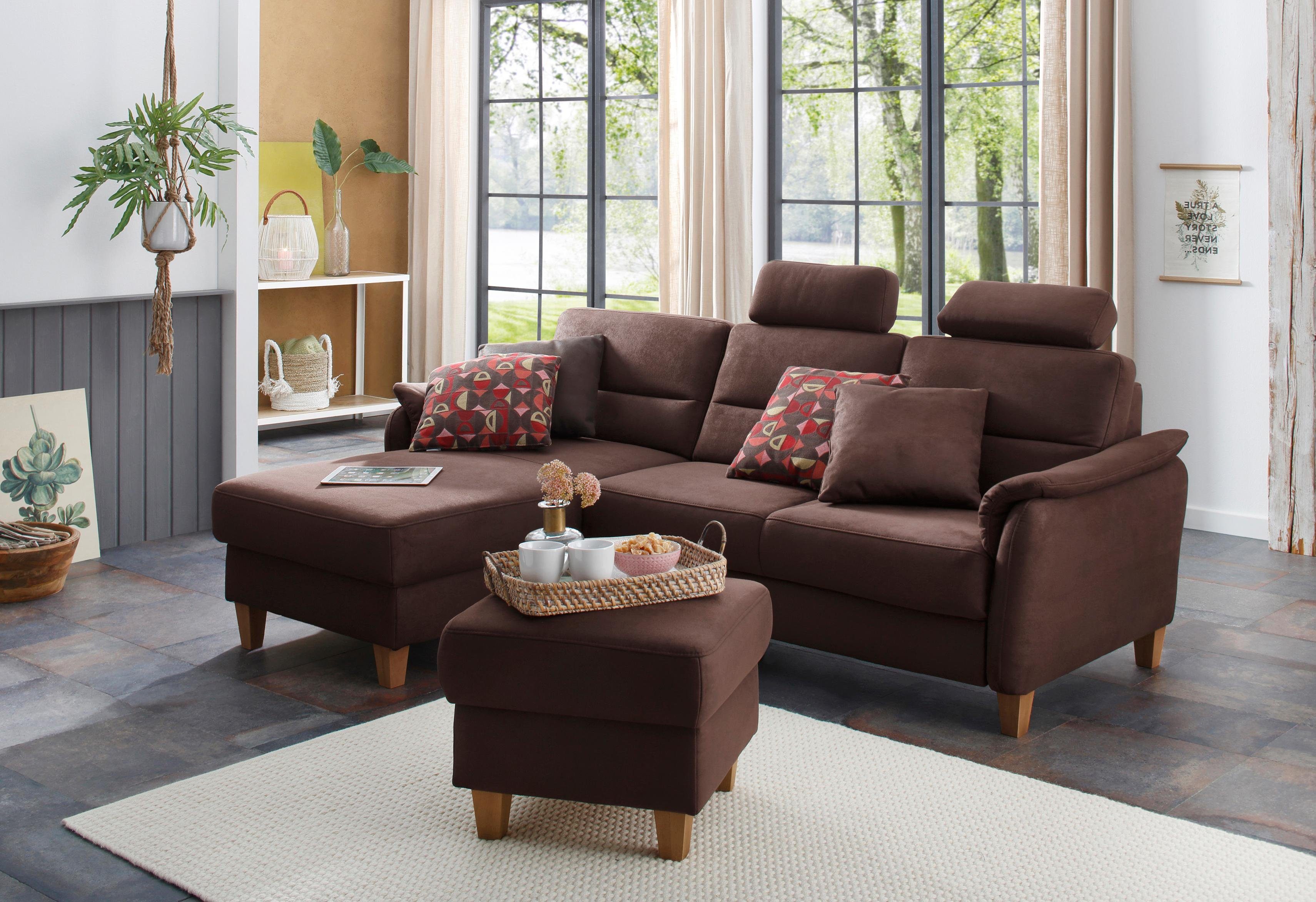 Home affaire Ecksofa Palmera L-Form, Federkern, günstig online kaufen
