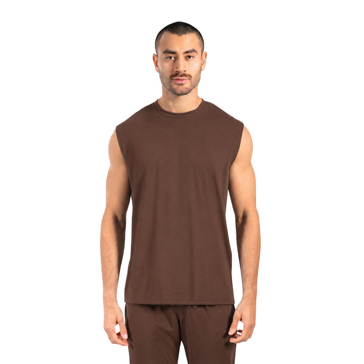 Smilodox Tanktop Xion, Ärmelloses Sportshirt 3D Rubber Print, Hohe Bewegungsfreiheit Minimalistisches Design Training Sport Freizeit Alltag Gym