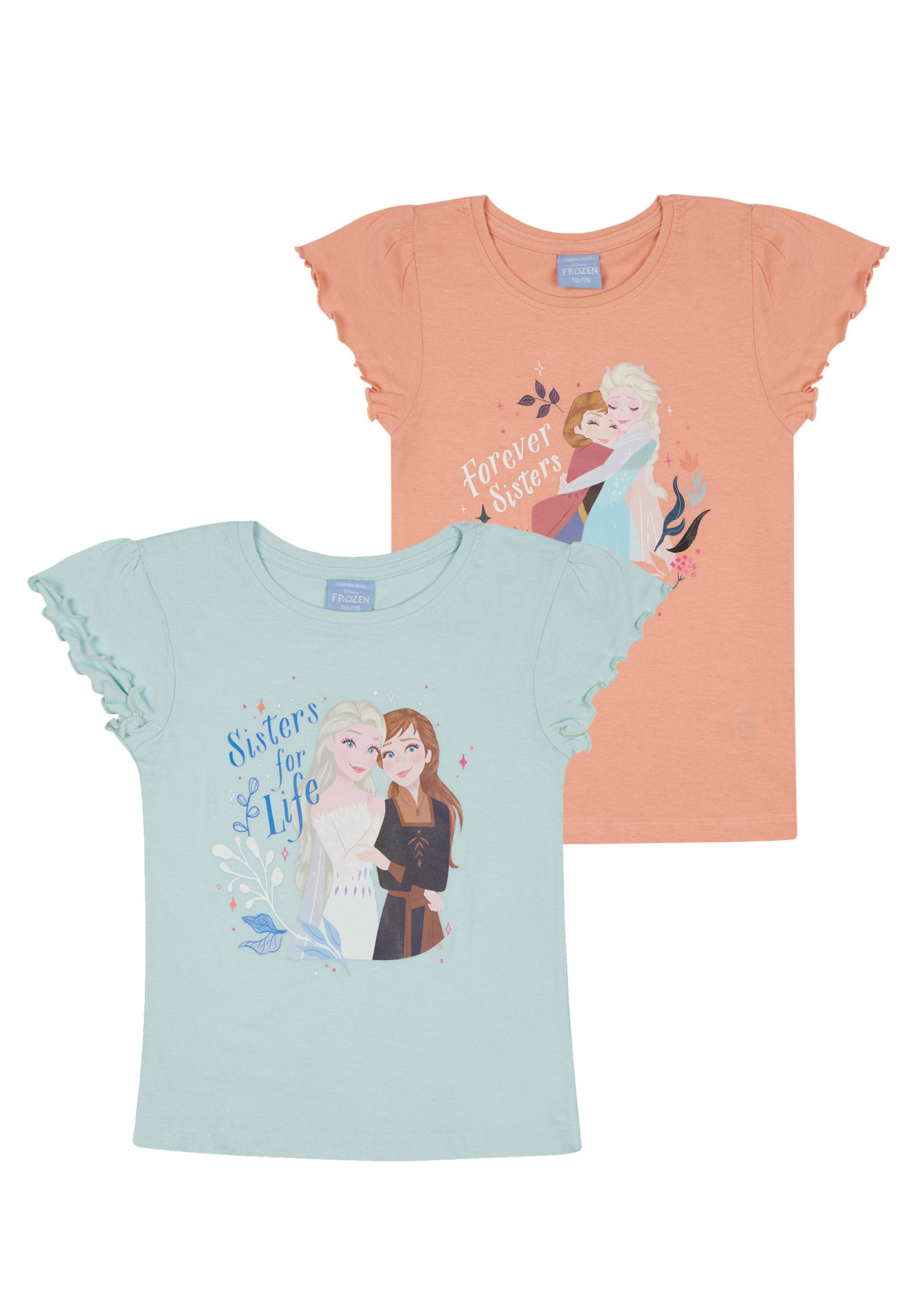 ONOMATO! T-Shirt Frozen - Die Eiskönigin Mädchen T-Shirt Shirt Top Oberteil
