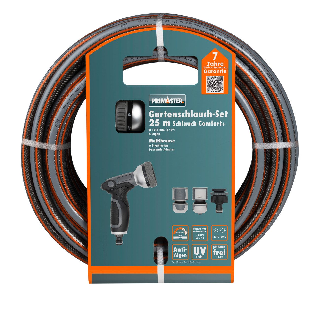 Primaster Gartenschlauch Primaster Gartenschlauch-Set Comfort+ mit