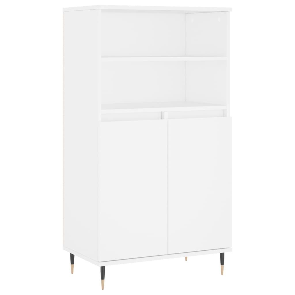 vidaXL Highboard NA Highboard Weiß 60x36x110 cm Spanplatte