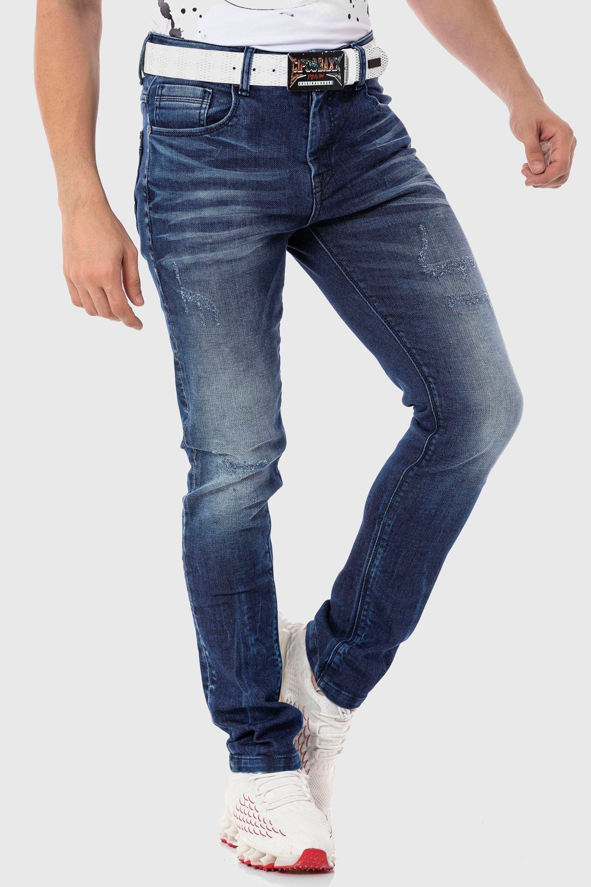 Cipo & Baxx 5-Pocket-Jeans Hose mit moderner Waschung