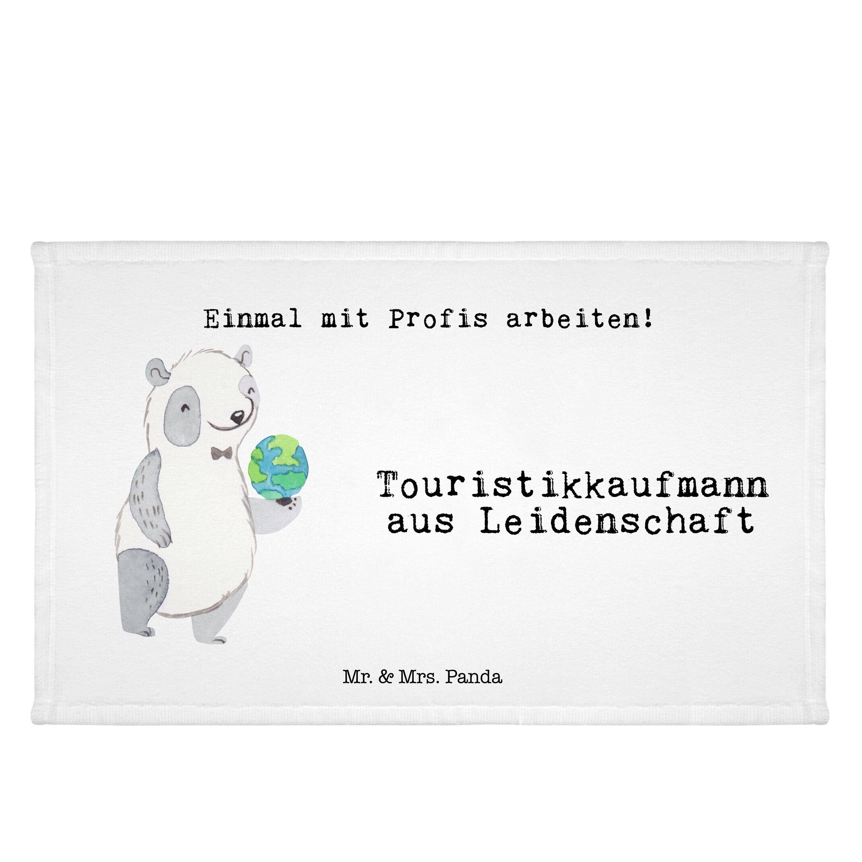 & Weiß Geschenk, aus - Mr. Leidenschaft Panda - Touristikkaufmann Kollege, Mrs. (1-St) Handtuch Arbeit,