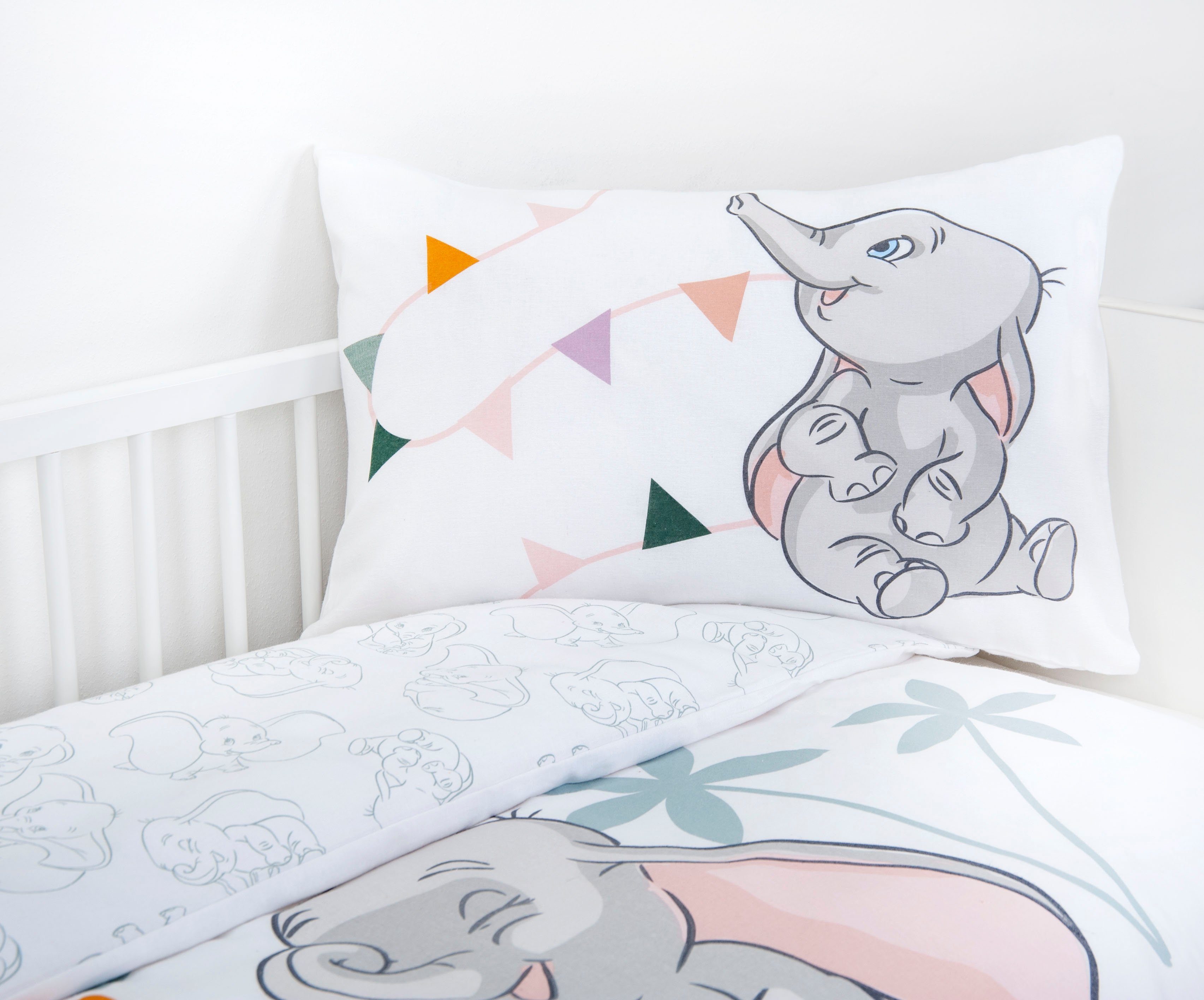 Disney Babybettwäsche Disney´s Dumbo, Flanell, mit liebevollem Motiv