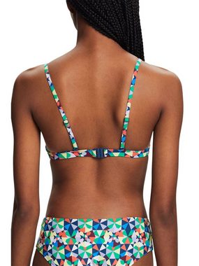 Esprit Bustier-Bikini-Top Recycelt: wattiertes Bikini-Top mit Allover-Muster