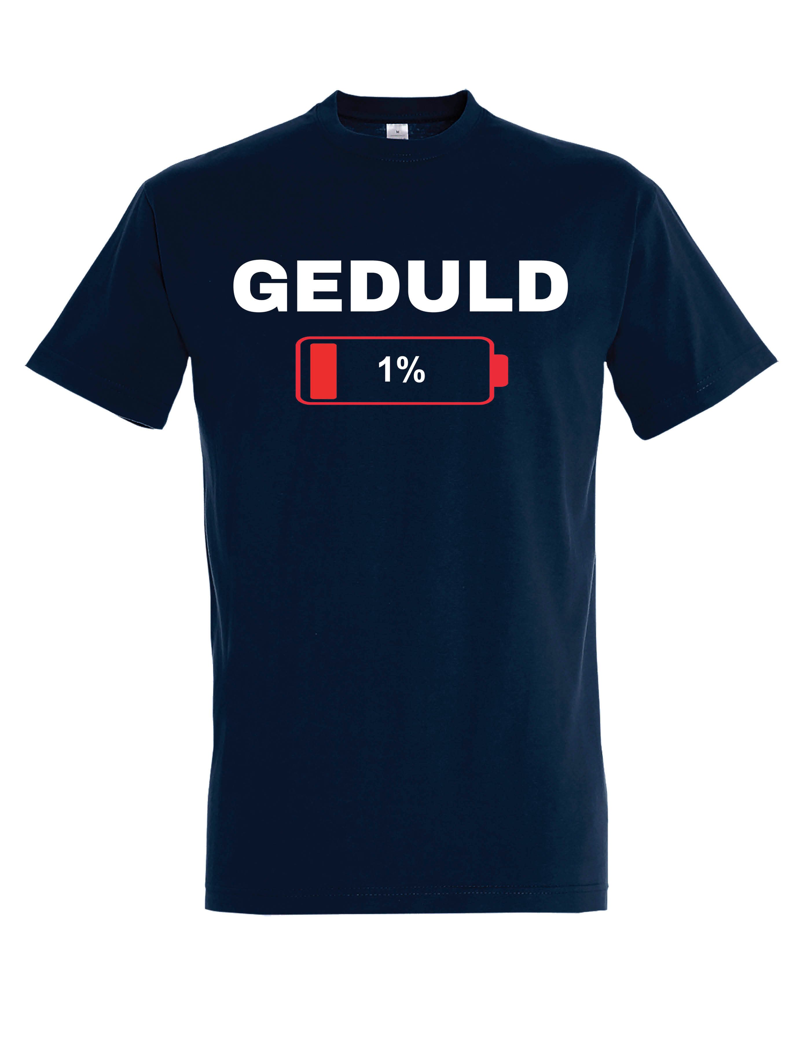 Youth Designz T-Shirt Geduld bei 1%: Kinder Jungen & Mädchen T-Shirt lustig Print Geschenk mit witzigen Aufdruck für Jungen und Mädchen