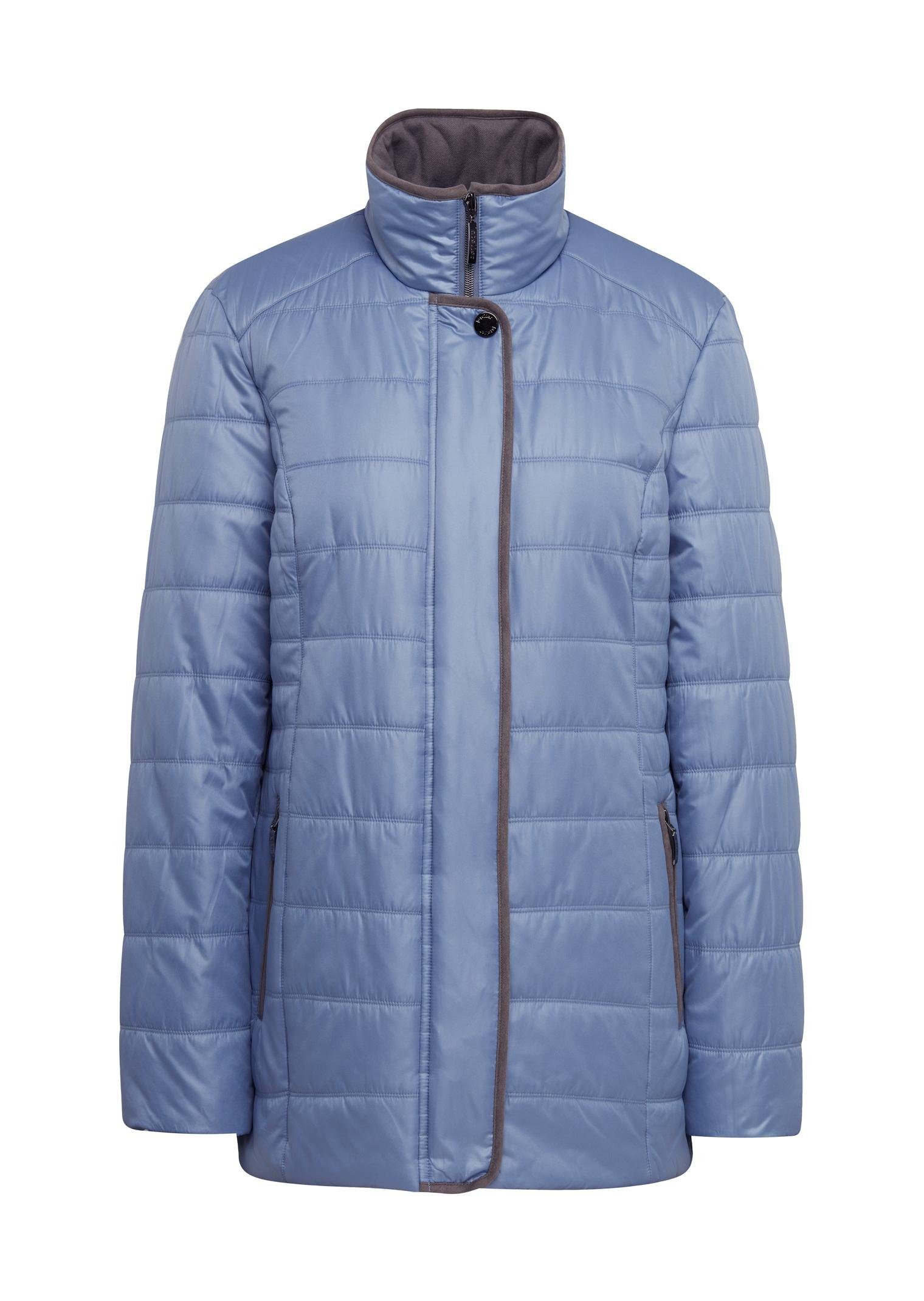 GOLDNER Winterjacke Kurzgröße: taubenblau Detailreiche Steppjacke