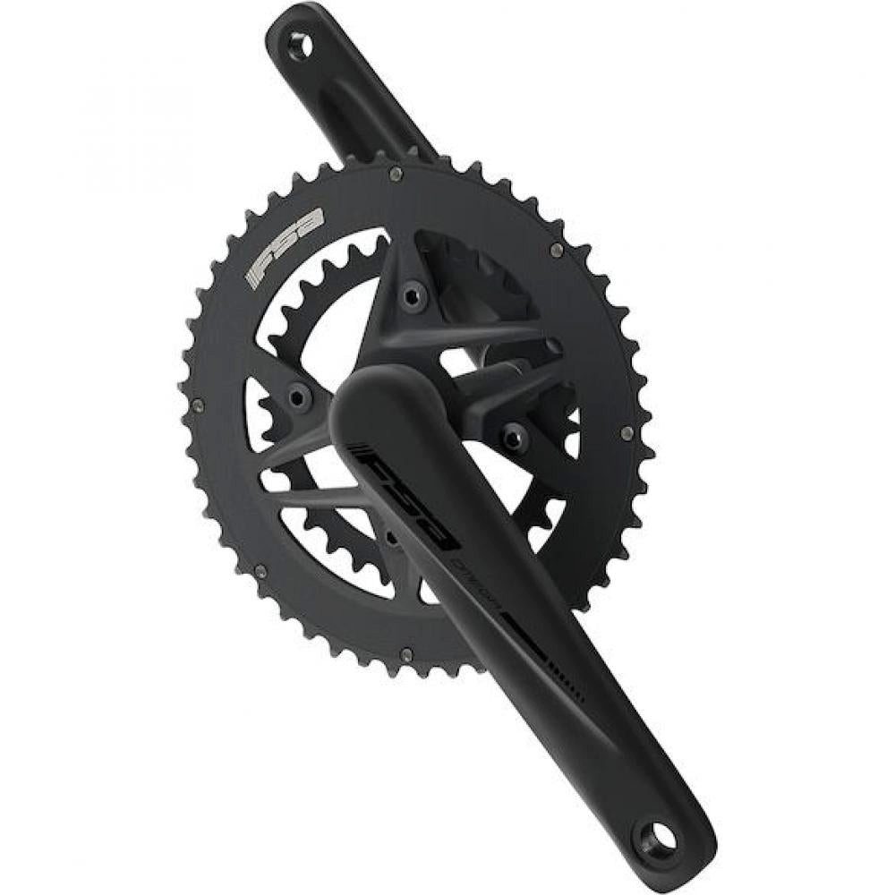 FSA Fahrradkurbel FSA Kurbelgarnitur Omega MegaExo AGX+ 2x 170 mm Schwarz - effiziente A