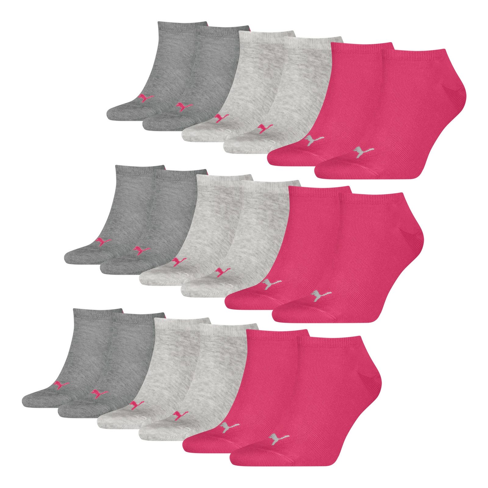 PUMA Sneakersocken Soft Cotton (9-Paar) mit Cat-Logo und PUMA-Schriftzug