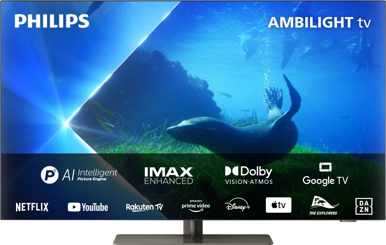 cm/42 (106 4K Zoll, OLED-Fernseher TV, 42OLED808/12 Philips Google HD, Smart-TV) Android Ultra TV,