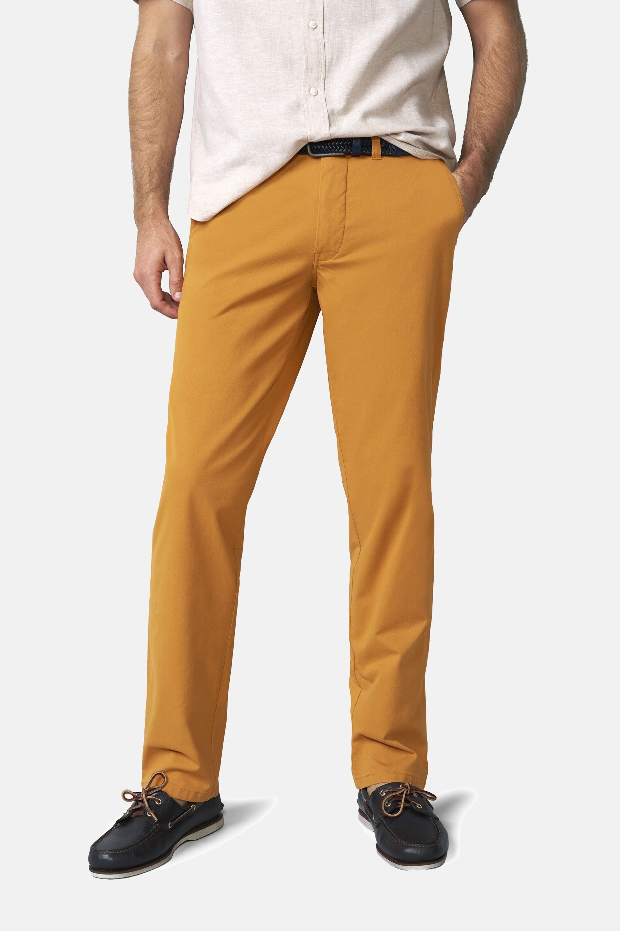 MEYER Chinos M5 Chino 1-6004 mit buntgewebtem Innenfutter
