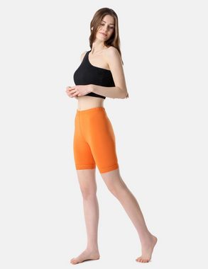 Bellivalini Leggings Damen Kurze Leggings aus Viskose mit Spitze BLV50-216 (1-tlg) elastischer Bund