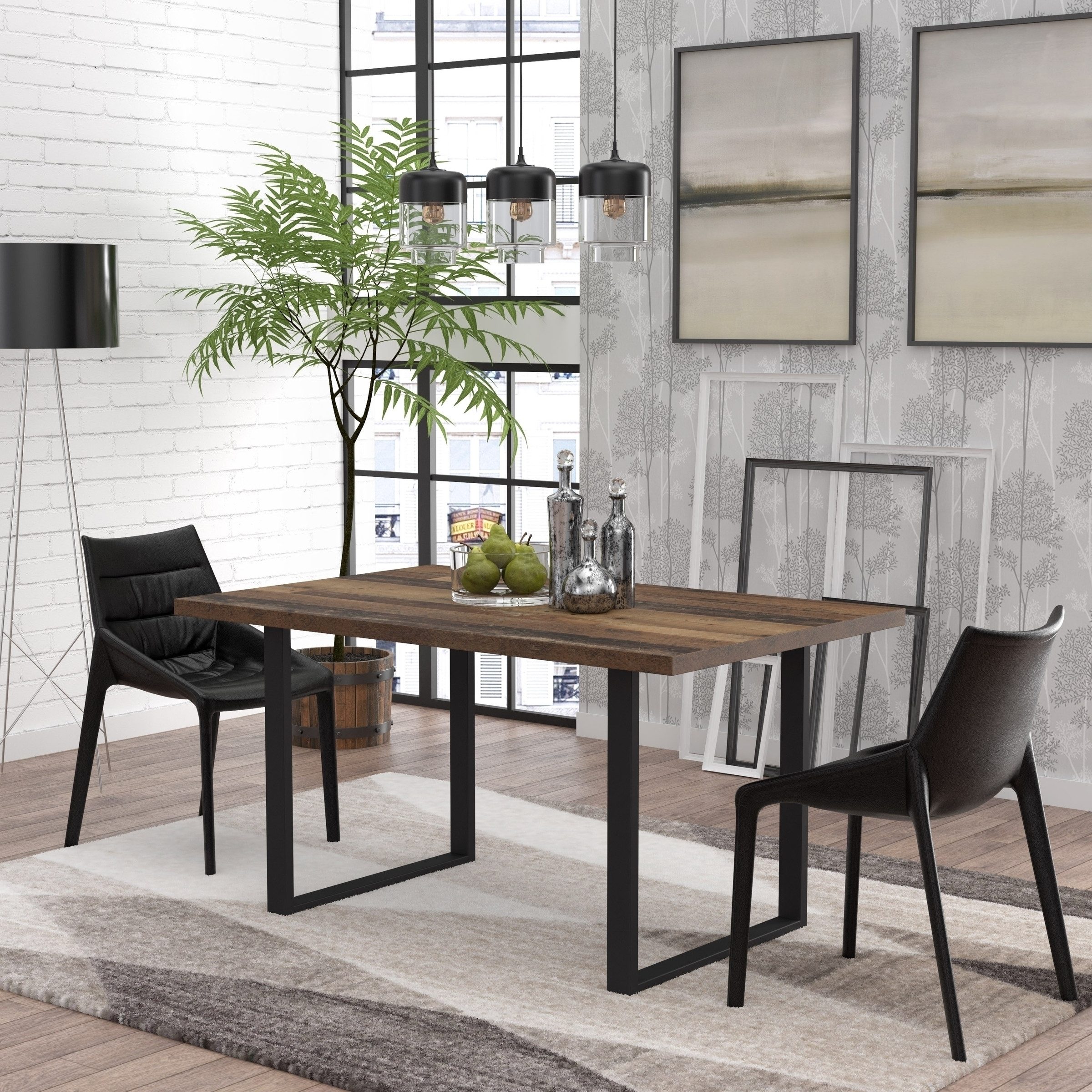 FORTE Esstischplatte in Old – Wood Vintage - 140x3,8x90cm (BxHxT)