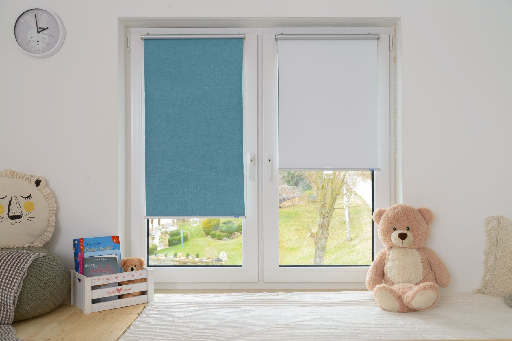 Springrollo Anna, K-HOME, verdunkelnd, ohne Bohren, freihängend, Klemmfix günstig online kaufen