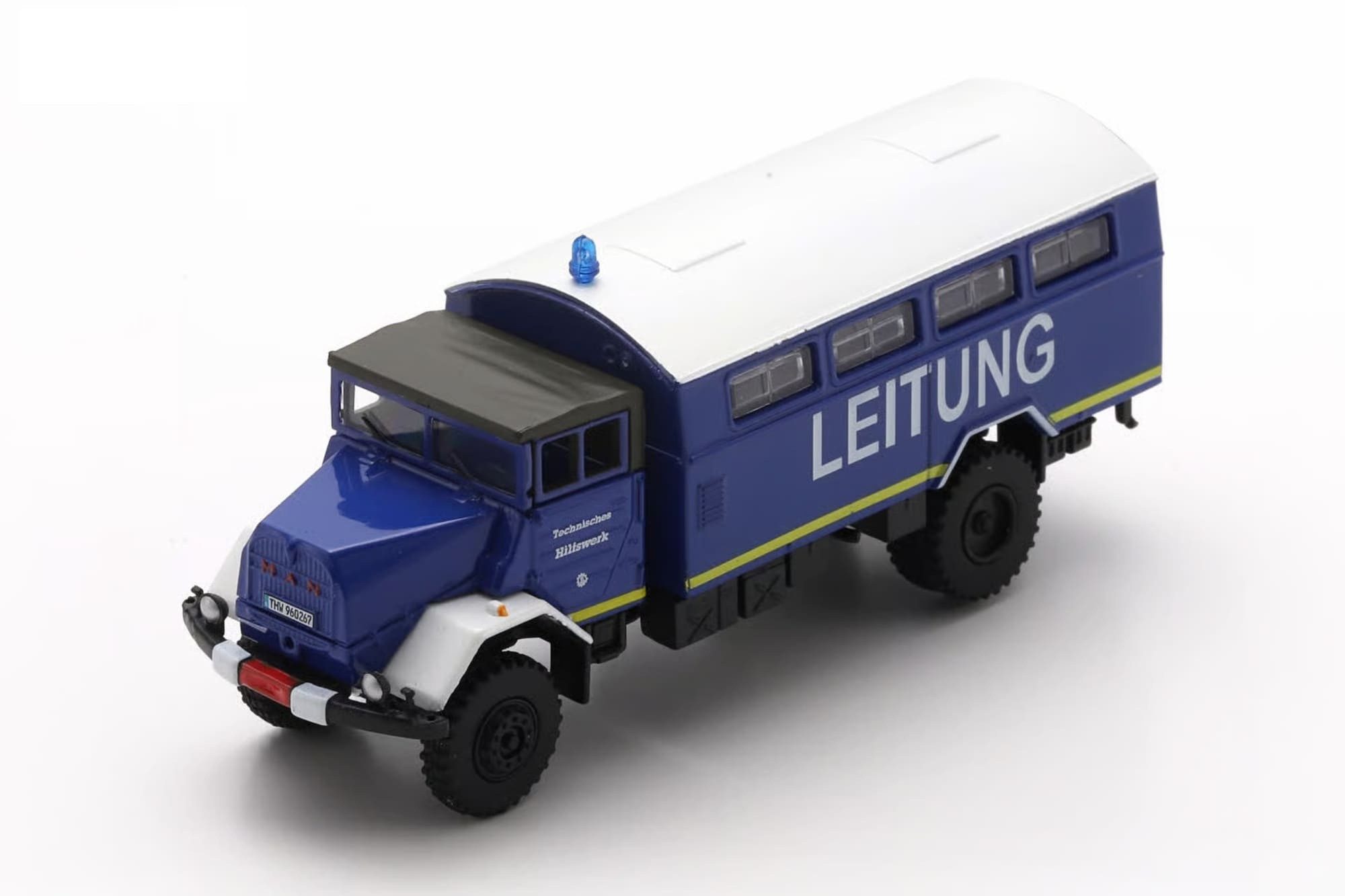 Schuco Modellauto Schuco MAN 630 L21AE THW Leitung 1:87 Sammlermodell