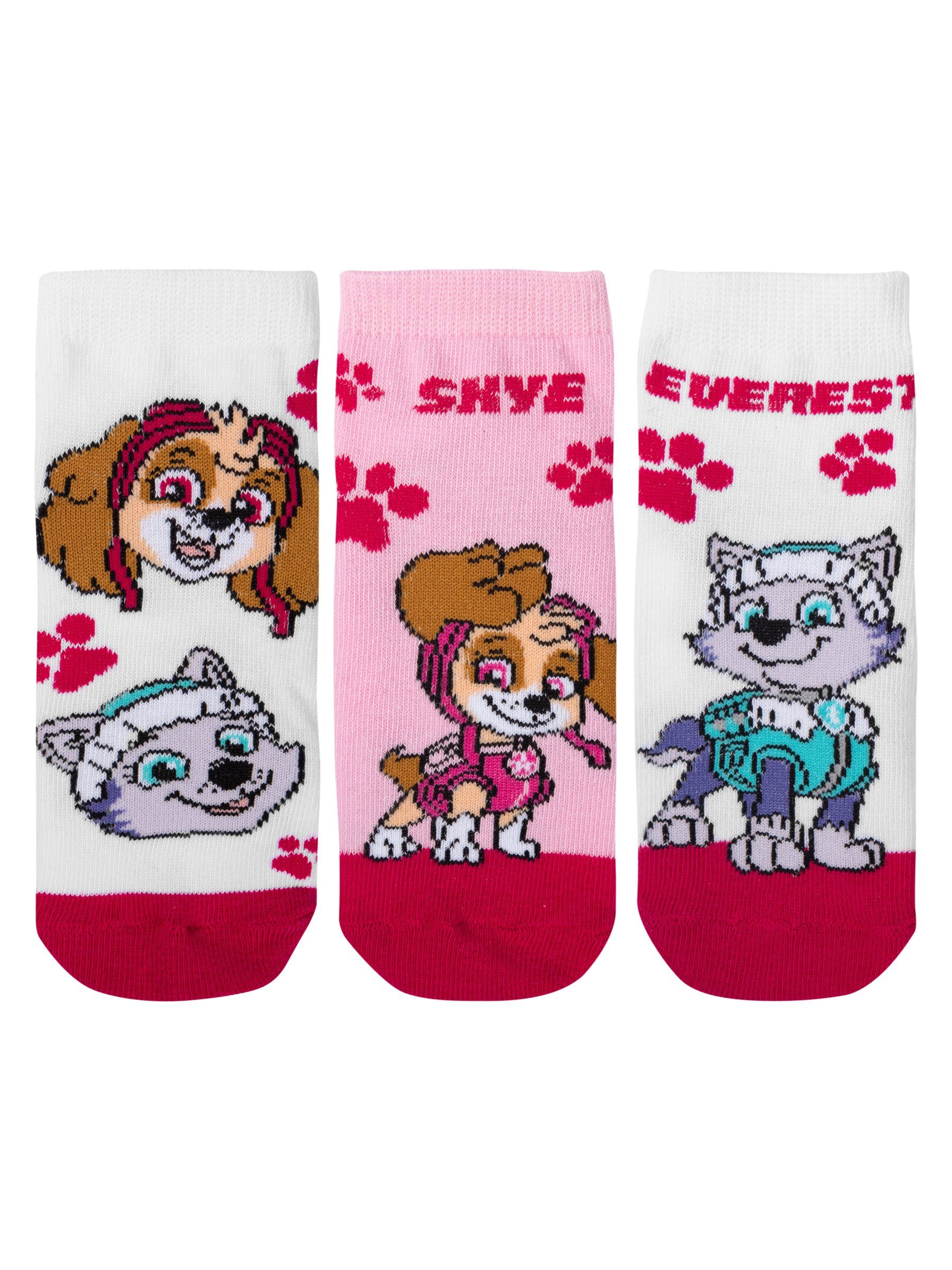 United Labels® Socken Paw Patrol - Everest und Skye, verschiedene Motive, 3er-Pack