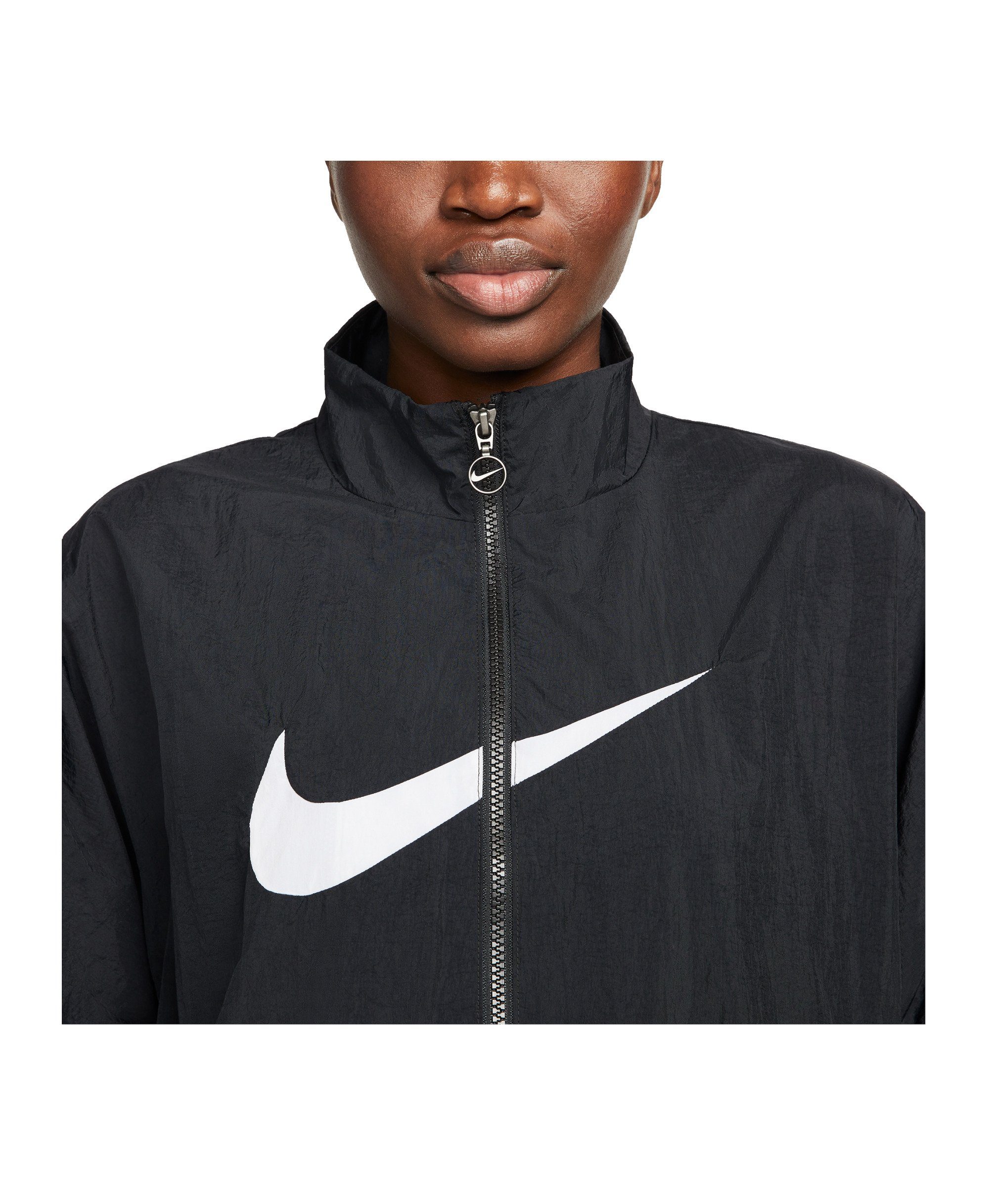 schwarzweiss Woven Jacke Essential Damen Allwetterjacke Nike Sportswear