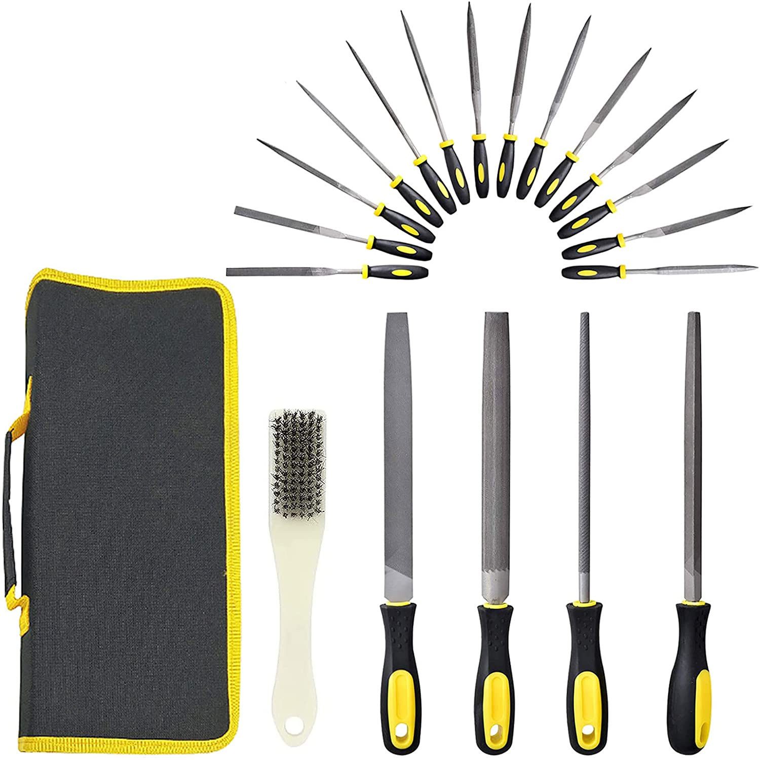 TUWENA Feile 19-in-1 Metallfeilen-Set, Holzraspel feile, Werkzeug-Set