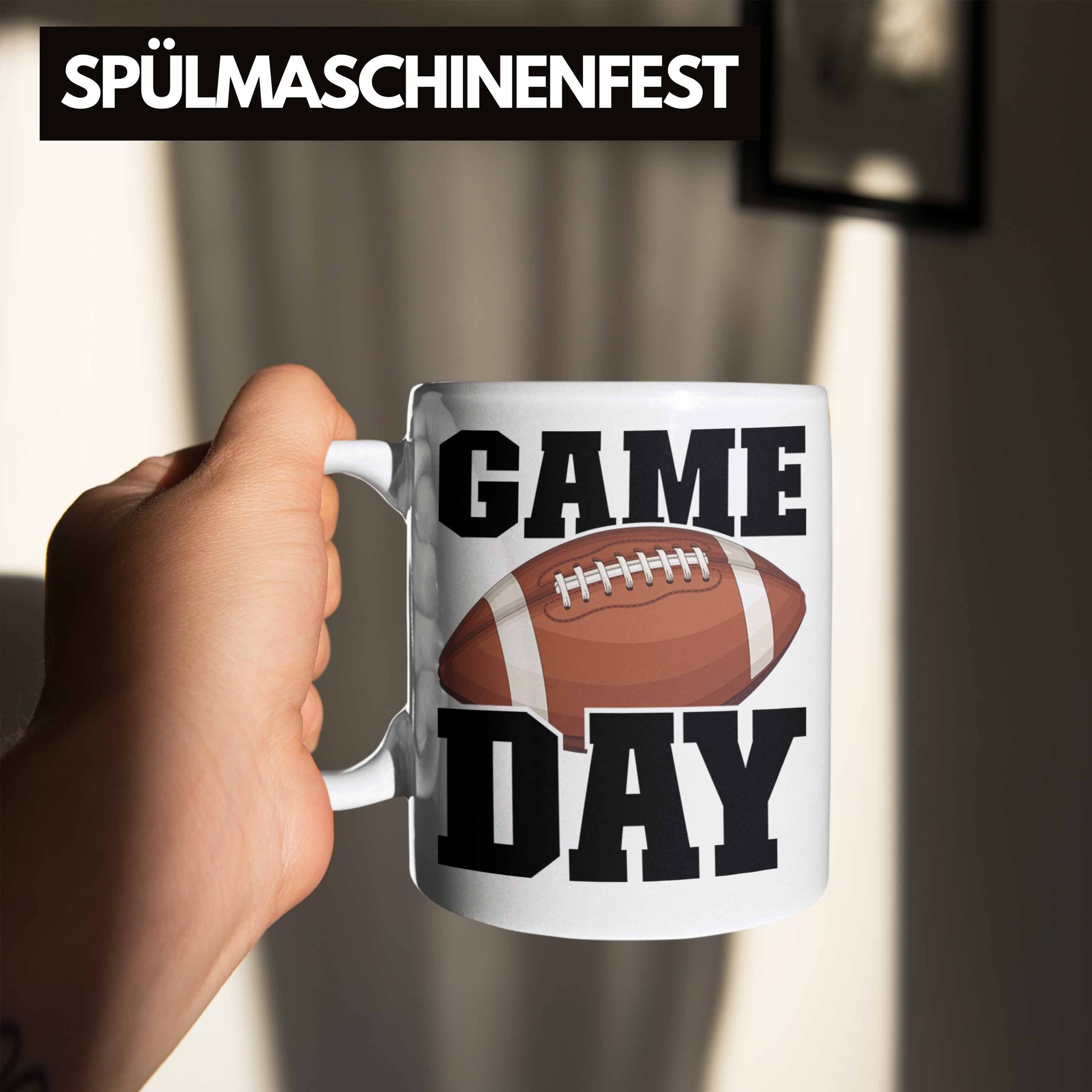 Tasse Football-Spieler Trendation Geschenkidee Game Football Da Weiss Tasse Geschenk American