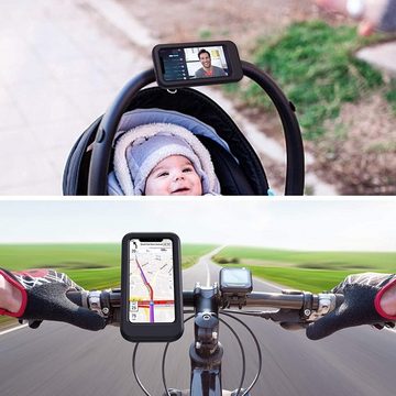 HYTIREBY Handyhalter für Fahrrad Motorrad Handy-Halterung, (wasserdichter mit Touchscreen, für Samsung/Huawei/Apple)