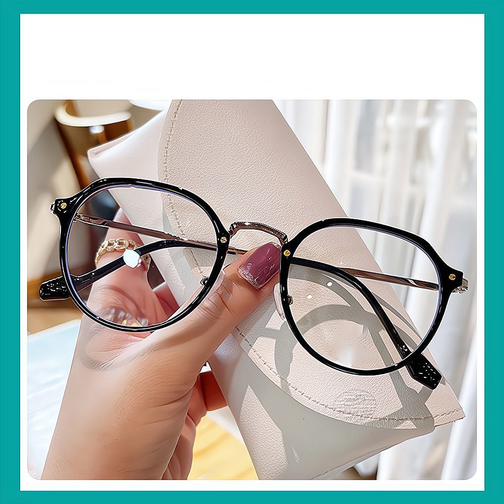 schwarz leichte PACIEA und Gläser Brille Ultra Anti-Blaulicht für Frauen modische