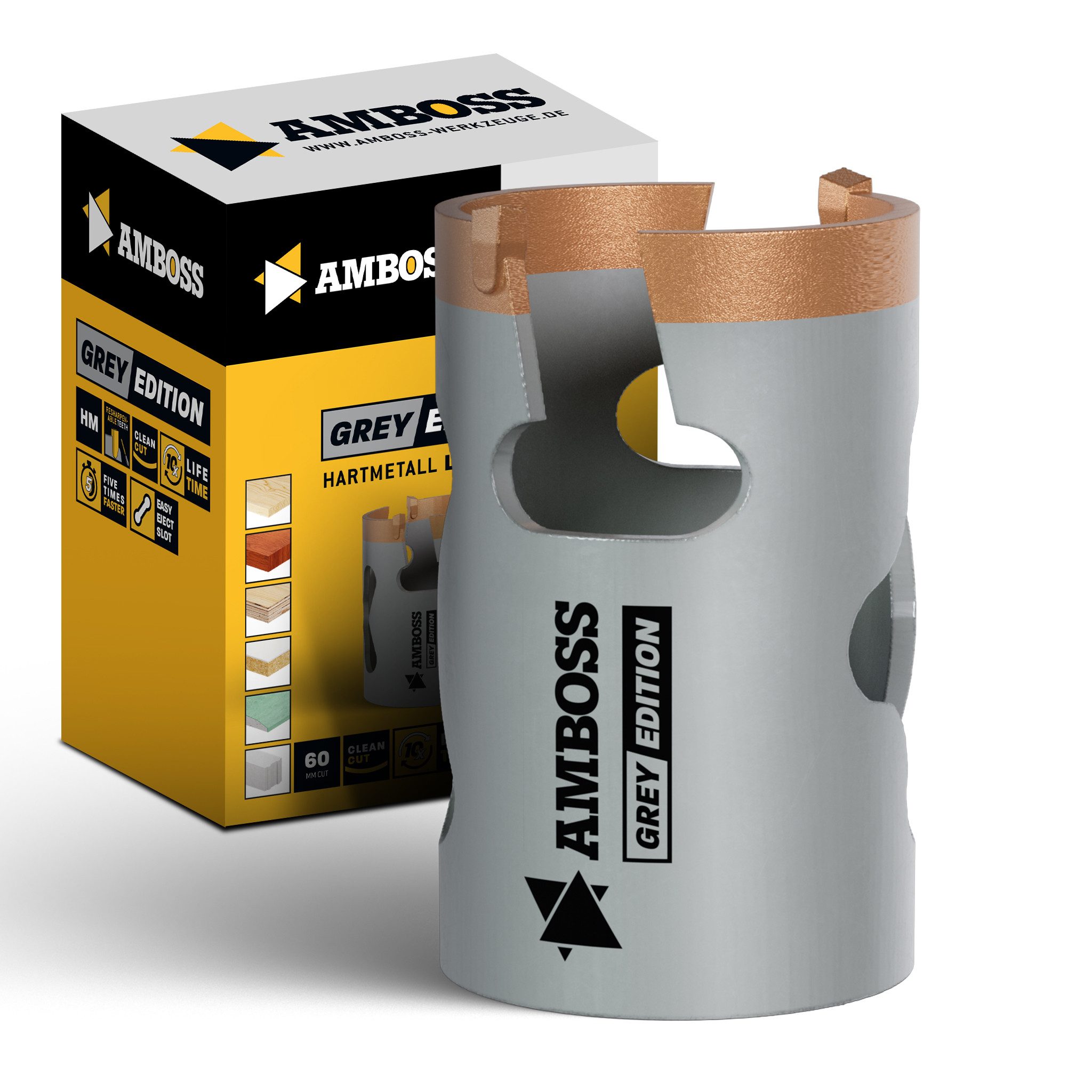 Amboss Werkzeuge Lochsäge Amboss HM Multifunktions-Lochsäge Ø40 mm (ohne