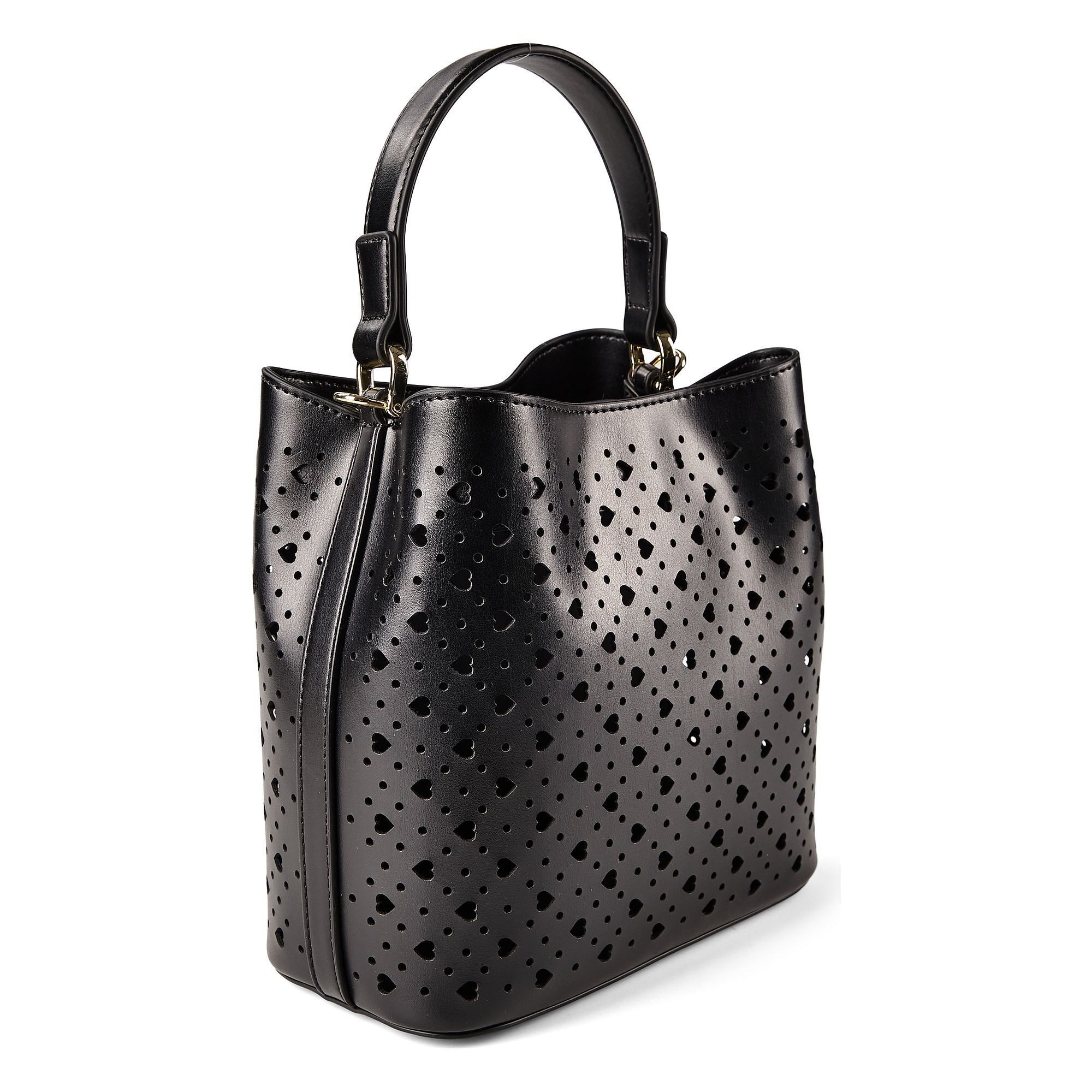 LOVE MOSCHINO Schultertasche Basket Laminated, Polyurethan