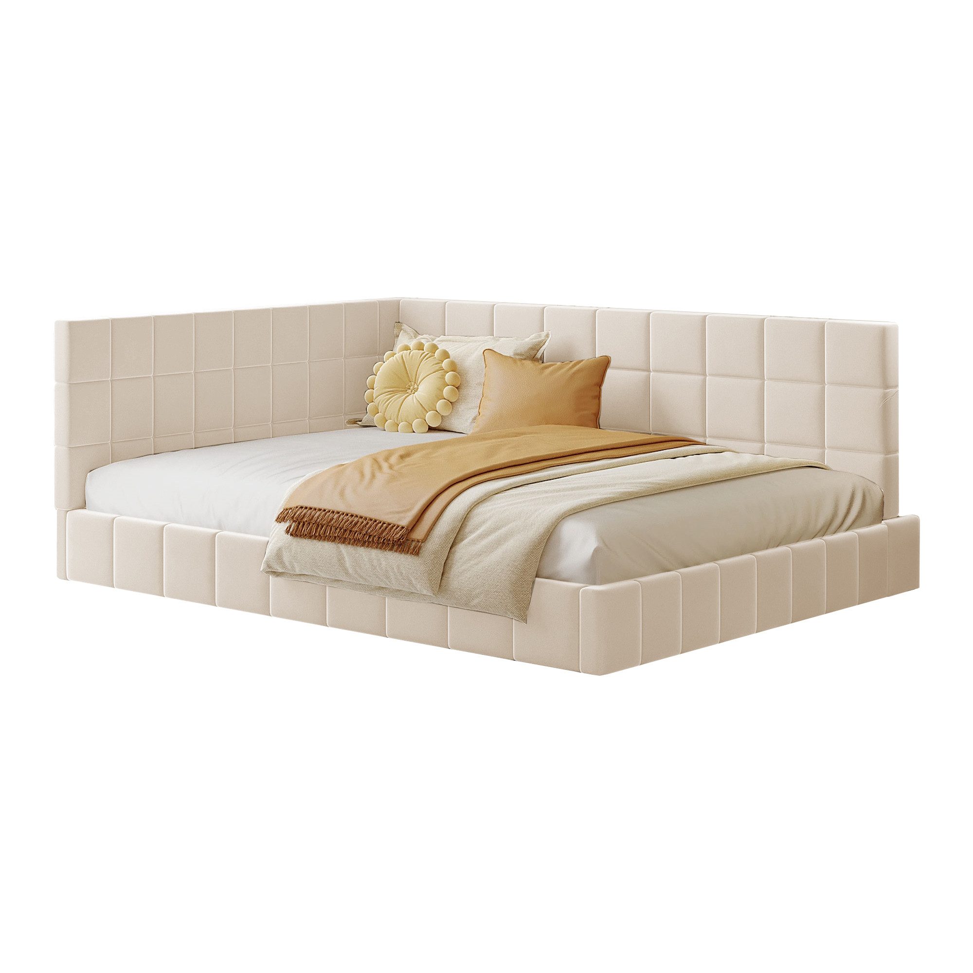 REDOM Polsterbett Schlafsofa Multifunktionsbett, Funktionsbett Stauraumbett günstig online kaufen