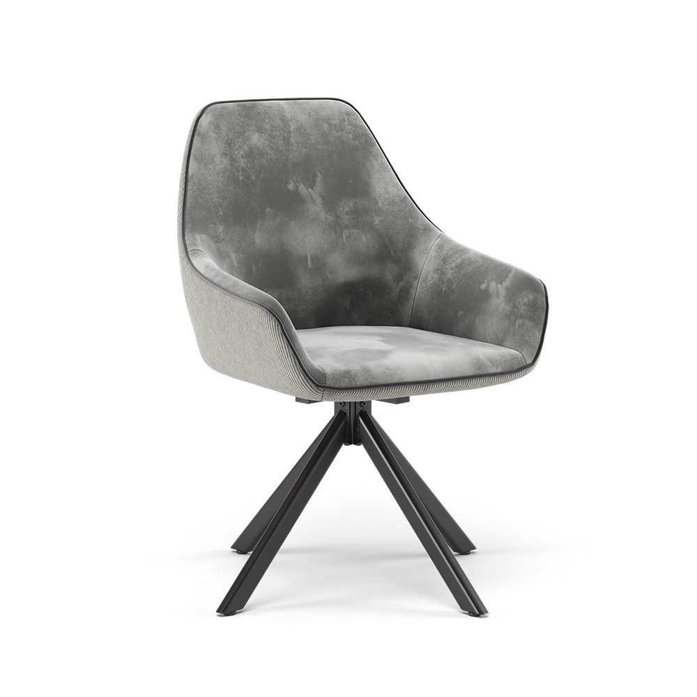Vicco Esszimmerstuhl Eleganza, Grau, 60 x günstig online kaufen