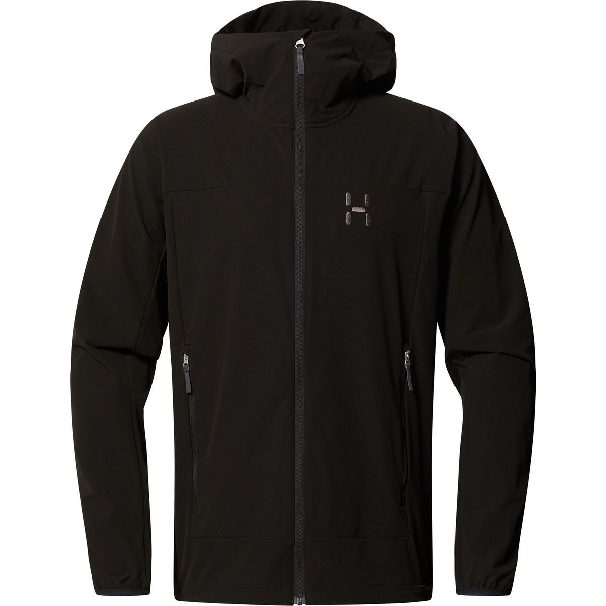 Haglöfs Softshelljacke Rosson Softshell Hood Men Strapazierfähige, wasserabweisende Softshell-Jacke mit verstellbarer