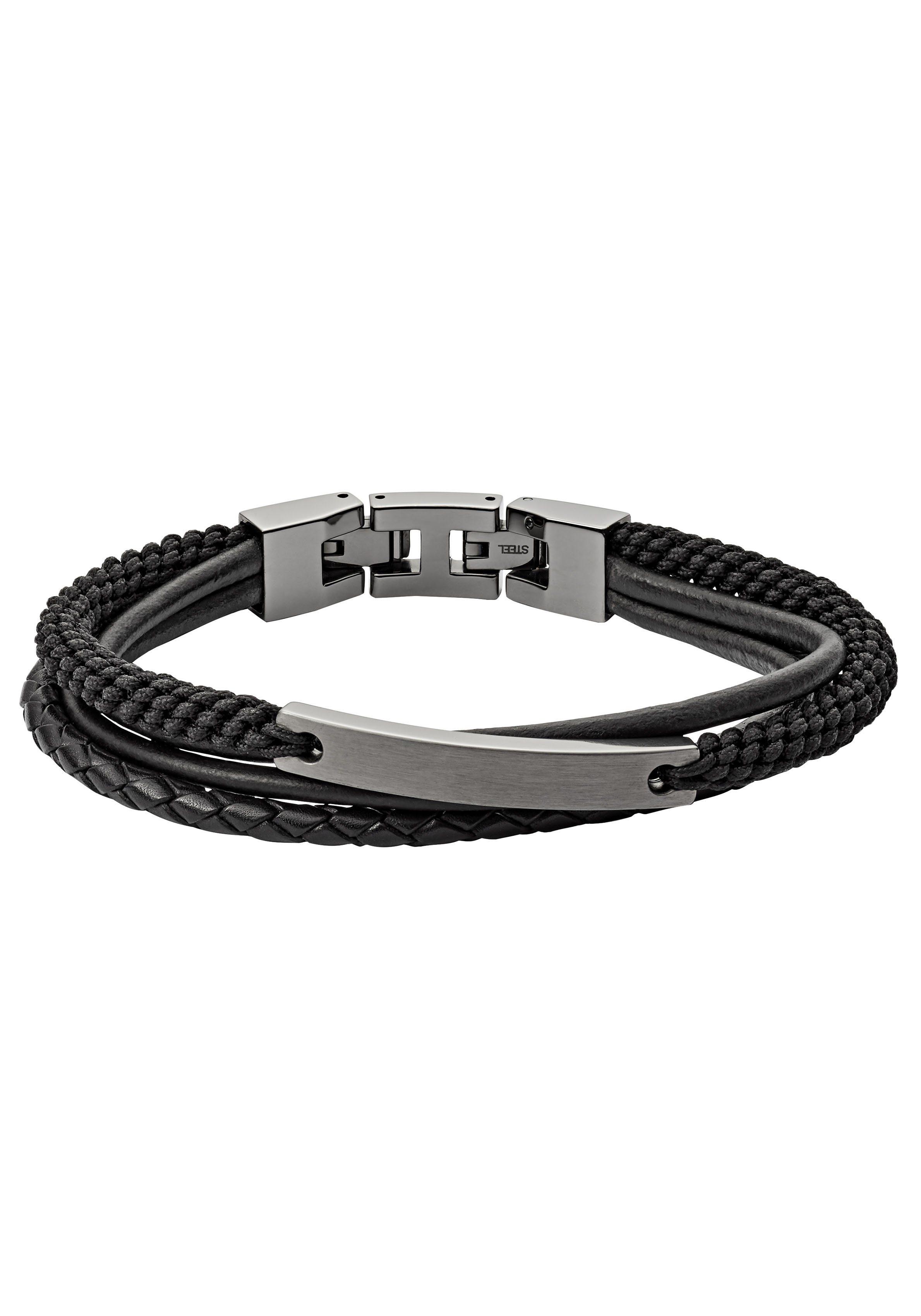 Fossil Armband Schmuck Geschenk Edelstahl Leder VINTAGE CASUAL