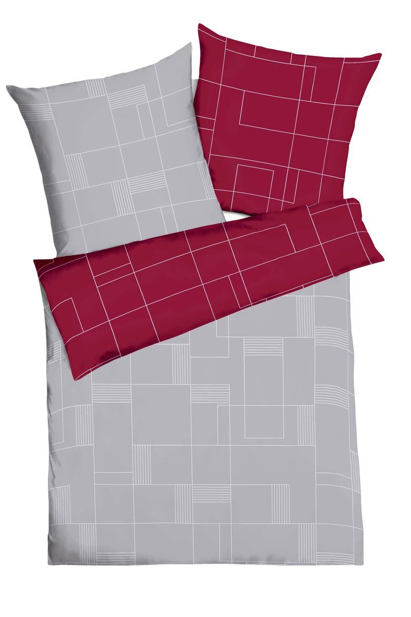 Kaeppel Wendebettwäsche 240x220cm Uptown Blau Rot günstig online kaufen