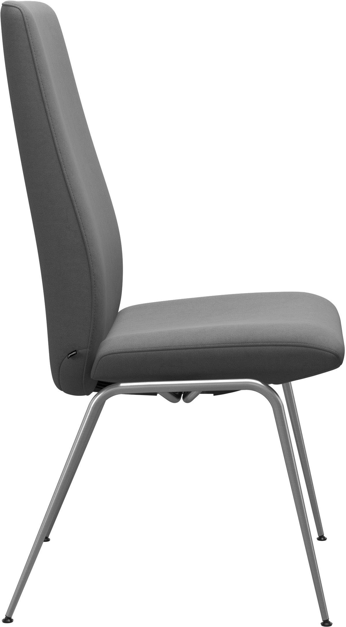 matt in Schwarz Polsterstuhl High aus Stahl Stressless® Beinen Größe mit Back, L, Laurel,