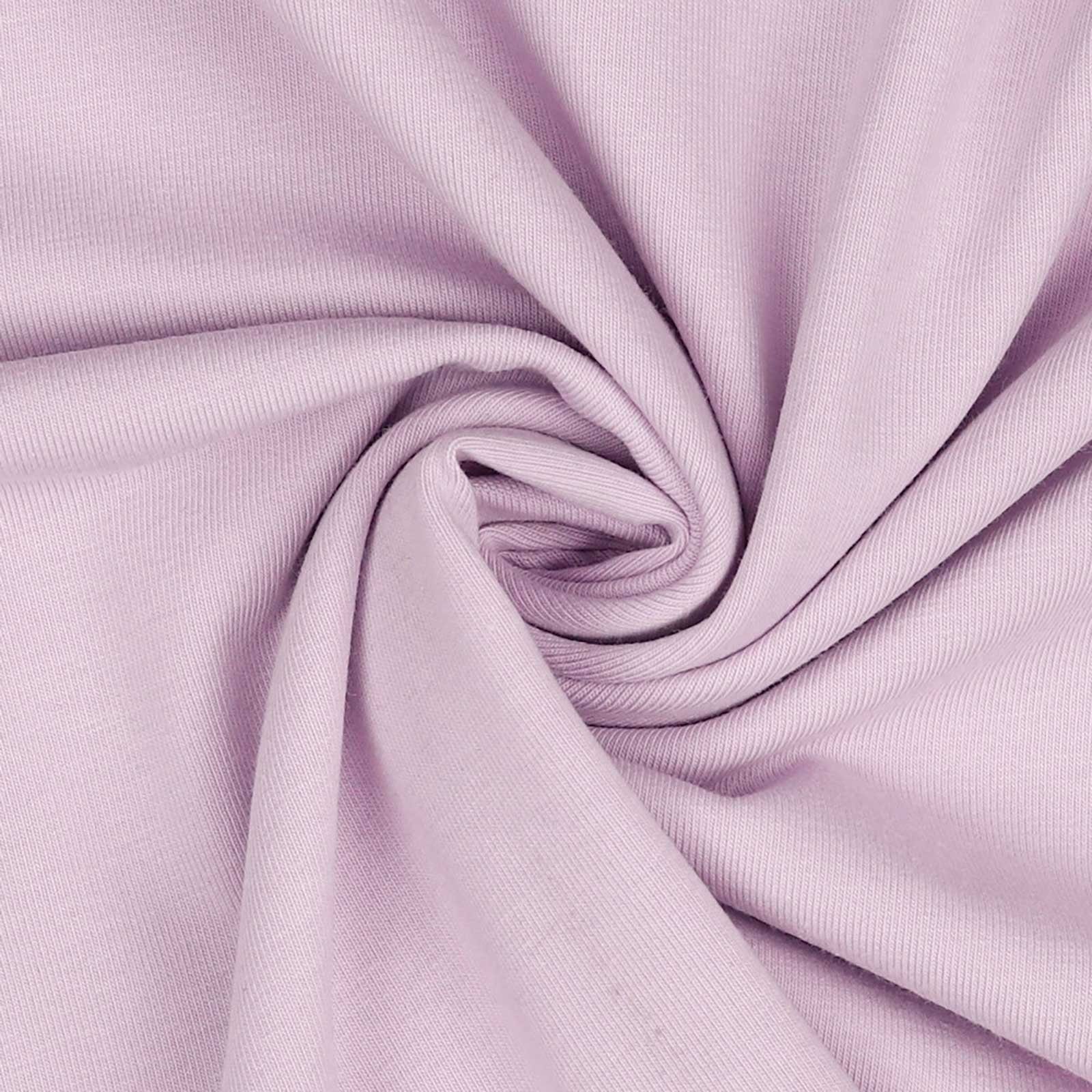 maDDma Stoff 0,5m Bio Jersey Meterware Jerseystoff Baumwolle Farbwahl, 045 - flieder