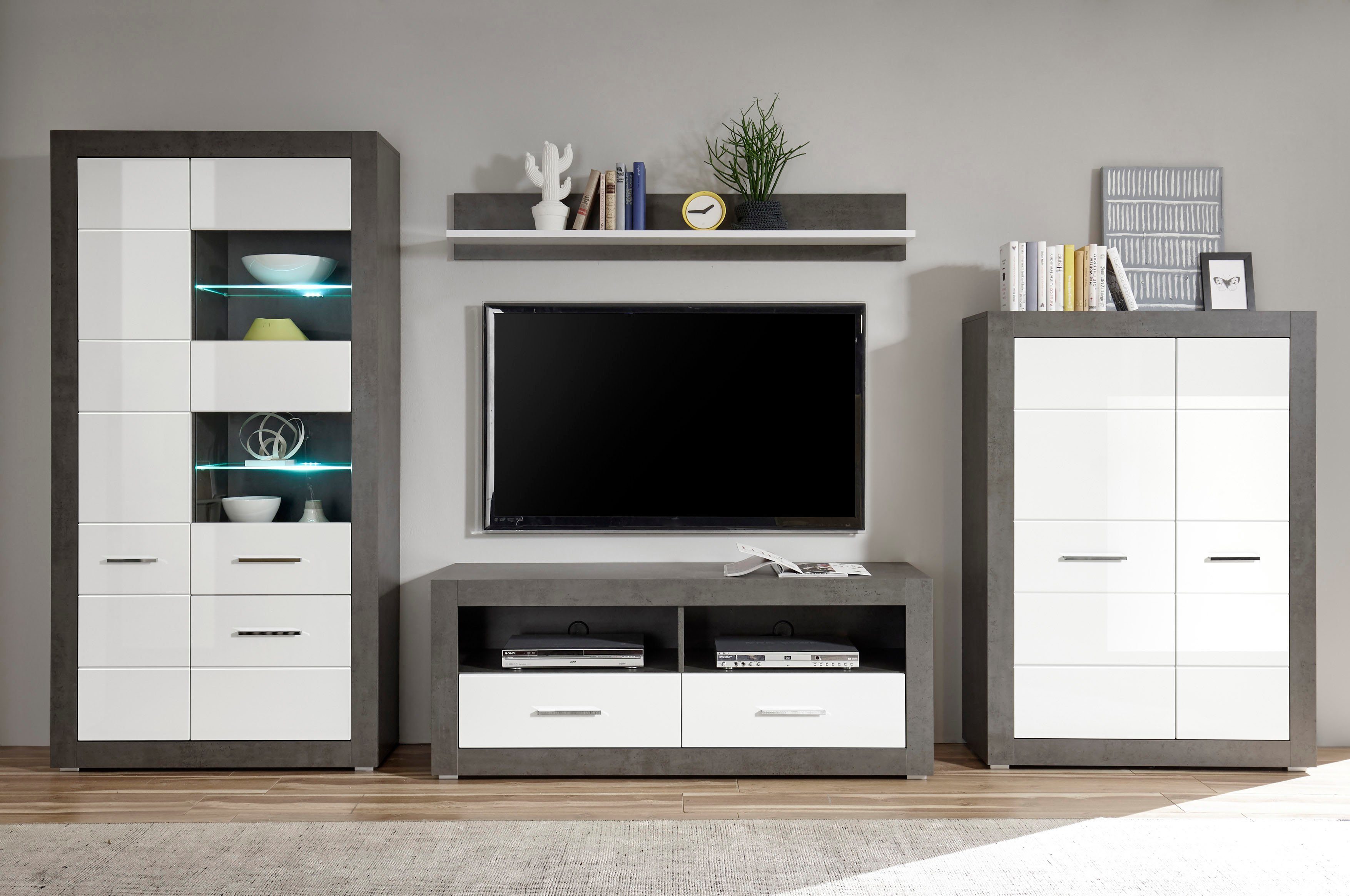 INOSIGN Wohnwand Etero, (Set, 4-St)