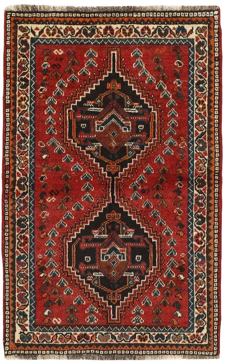 Orientteppich Shiraz 102x158 Handgeknüpfter 10 Höhe: Perserteppich, rechteckig, mm Trading, / Nain Orientteppich