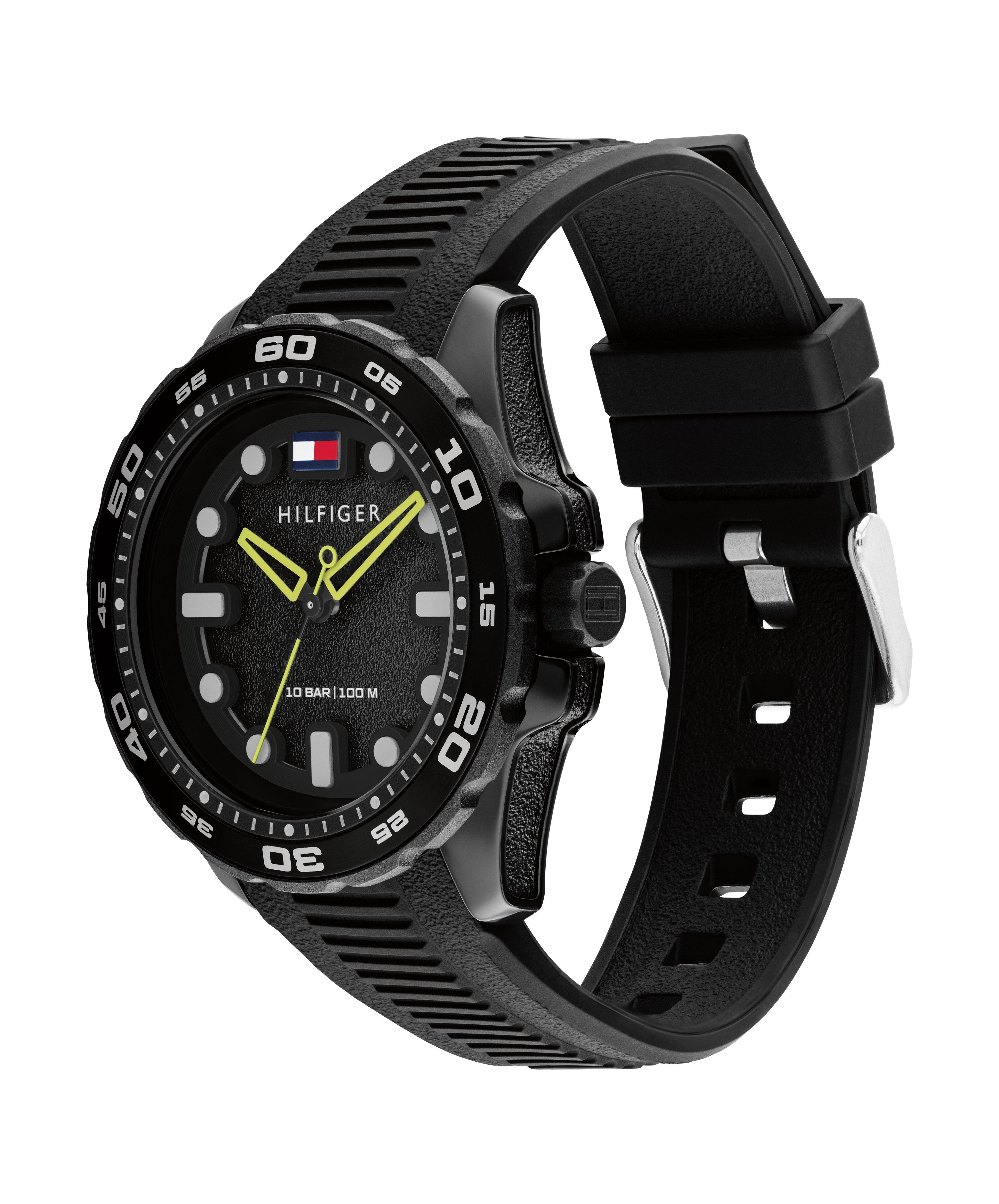 Tommy Hilfiger Quarzuhr TH Regatta 1792266, Armbanduhr, Damenuhr, Herrenuhr, Silikonarmband, analog
