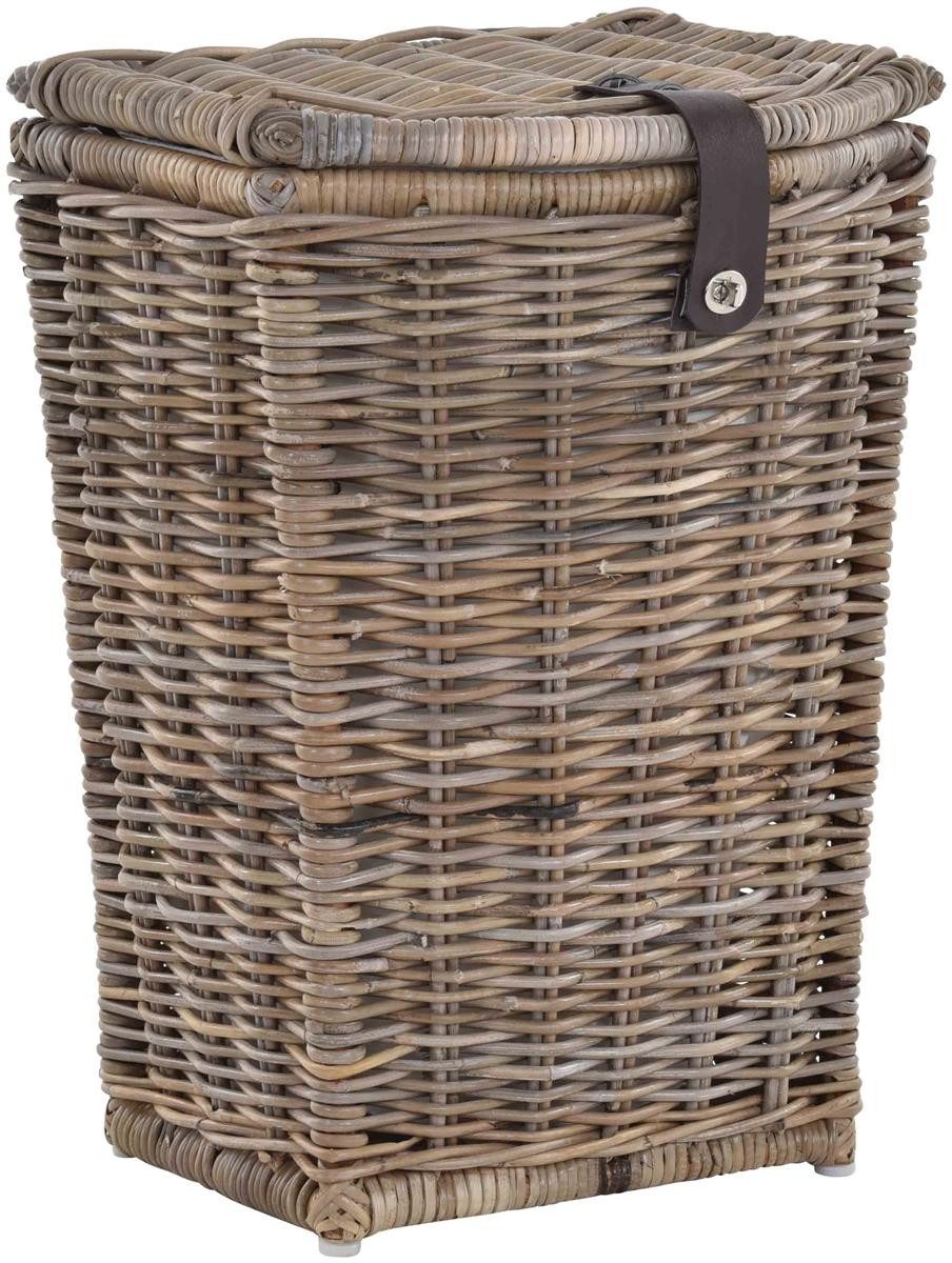 Krines Home Wäschekorb Hoher Wäschekorb in moderner, bauchiger Optik aus na günstig online kaufen