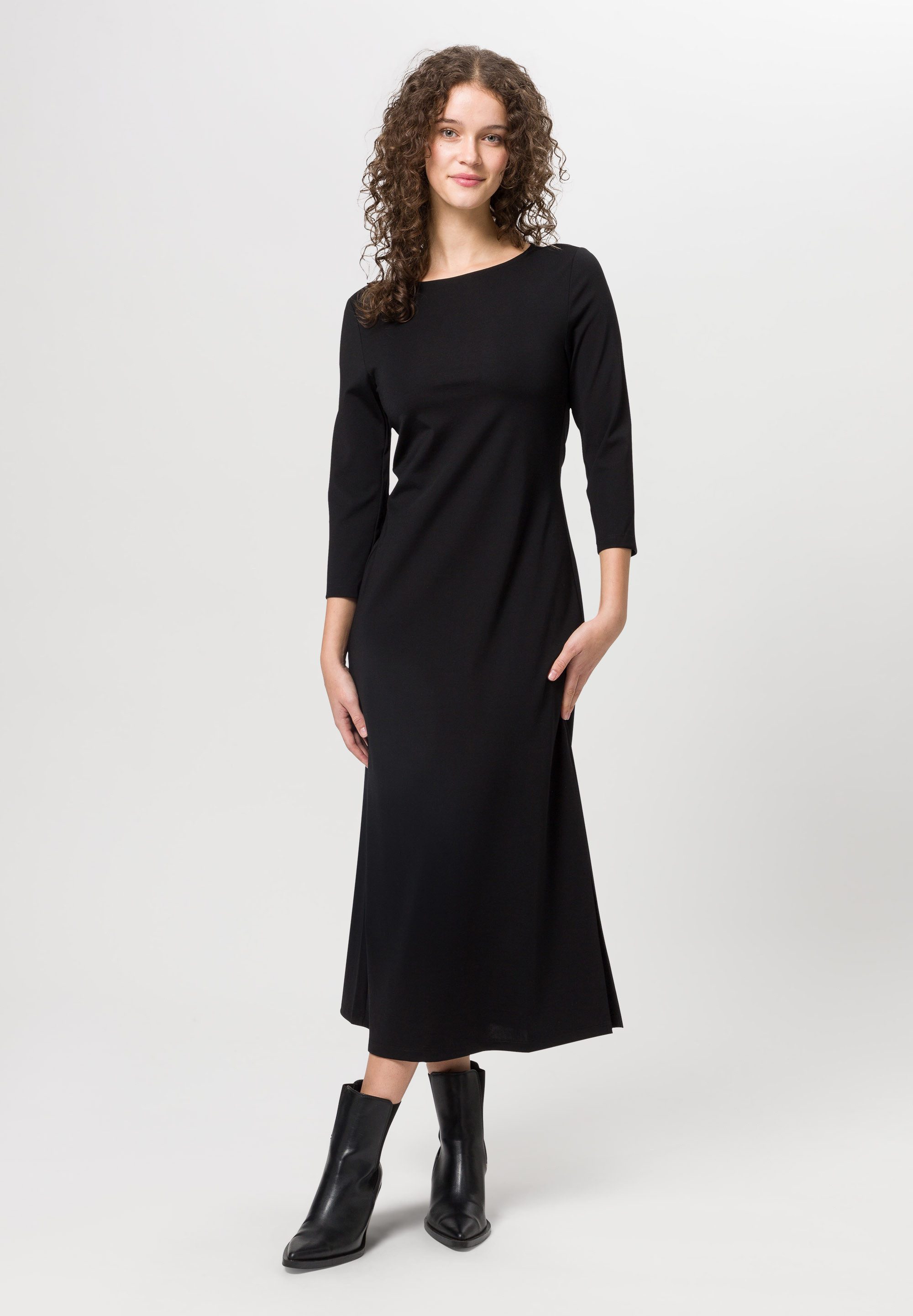 Les Lunes Jerseykleid DAKOTAA Dress Midi Wadenlanges Kleid mit seitlichem S günstig online kaufen