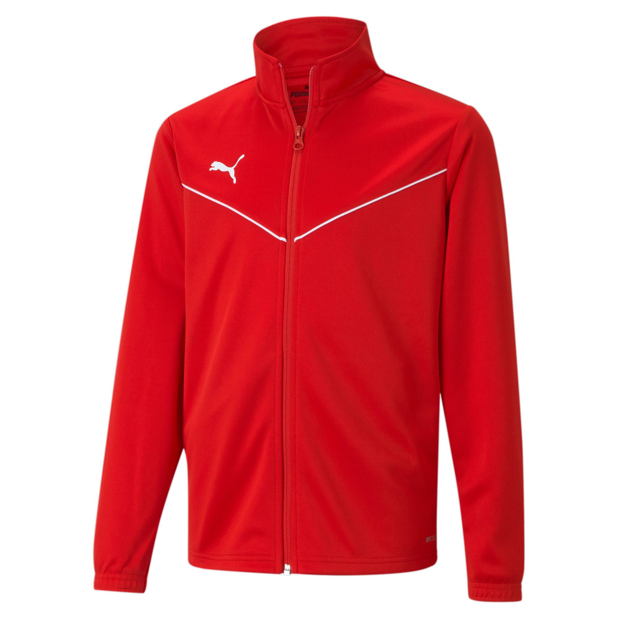 PUMA Trainingsjacke TEAMRISE TRAINING POLY JACKET JR für Jugendliche, atmungsaktives Material, DryCELL Technologie