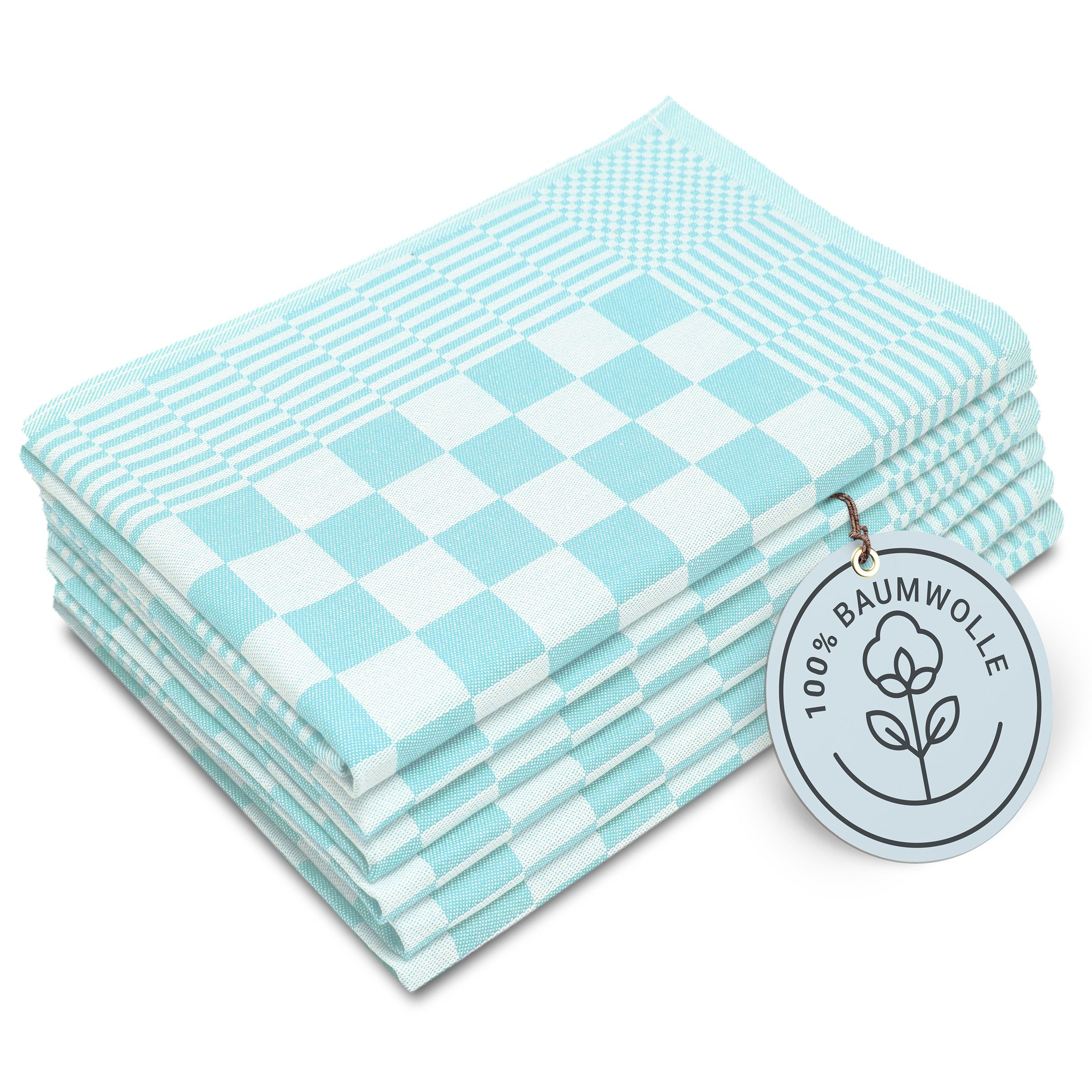 ZOLLNER Geschirrtuch, (Spar-Set, 6-tlg), 65 x 65 cm, 100% Baumwolle, vom Ho günstig online kaufen