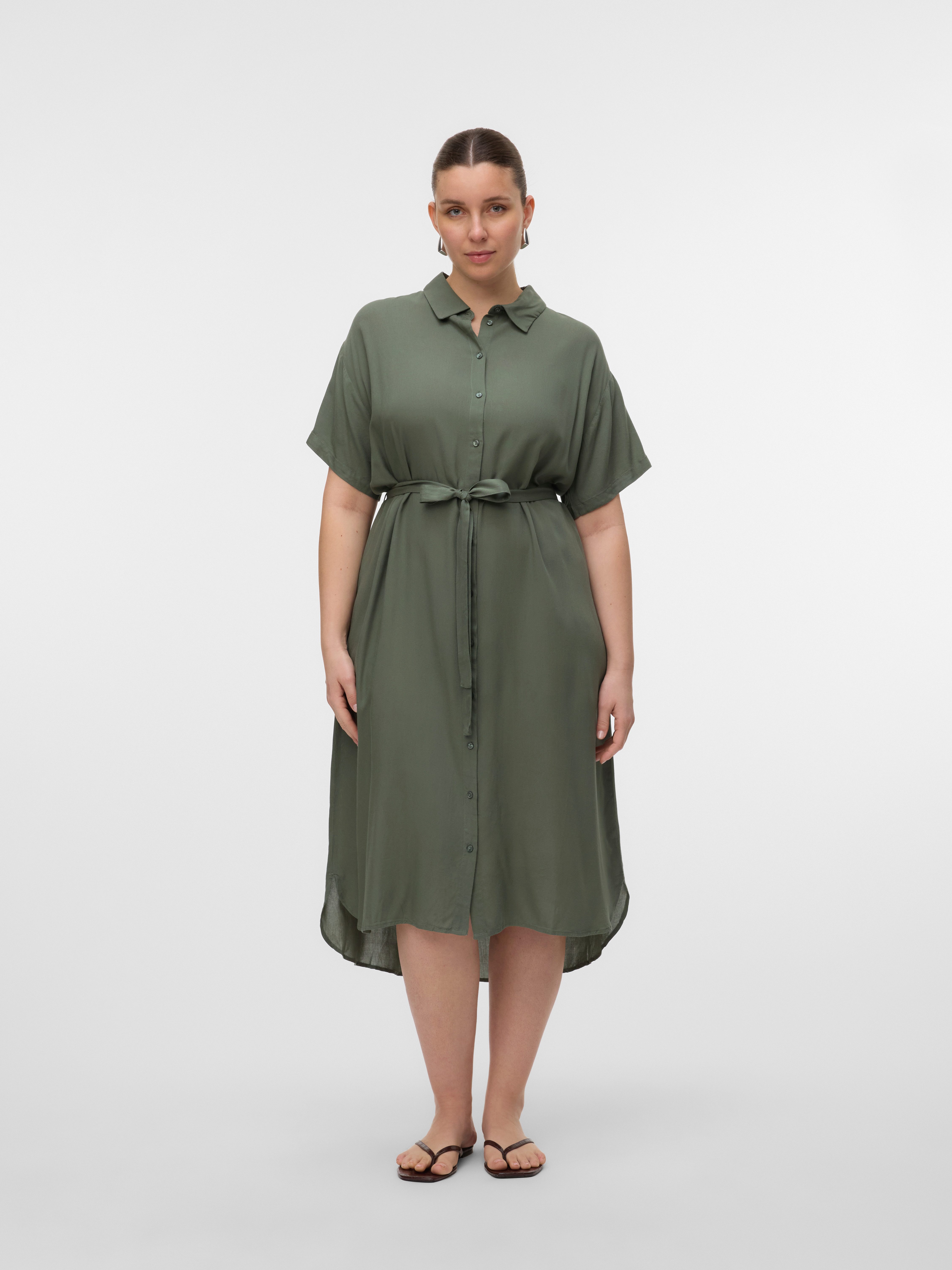 Vero Moda Curve Hemdblusenkleid VMBUMPY SS günstig online kaufen