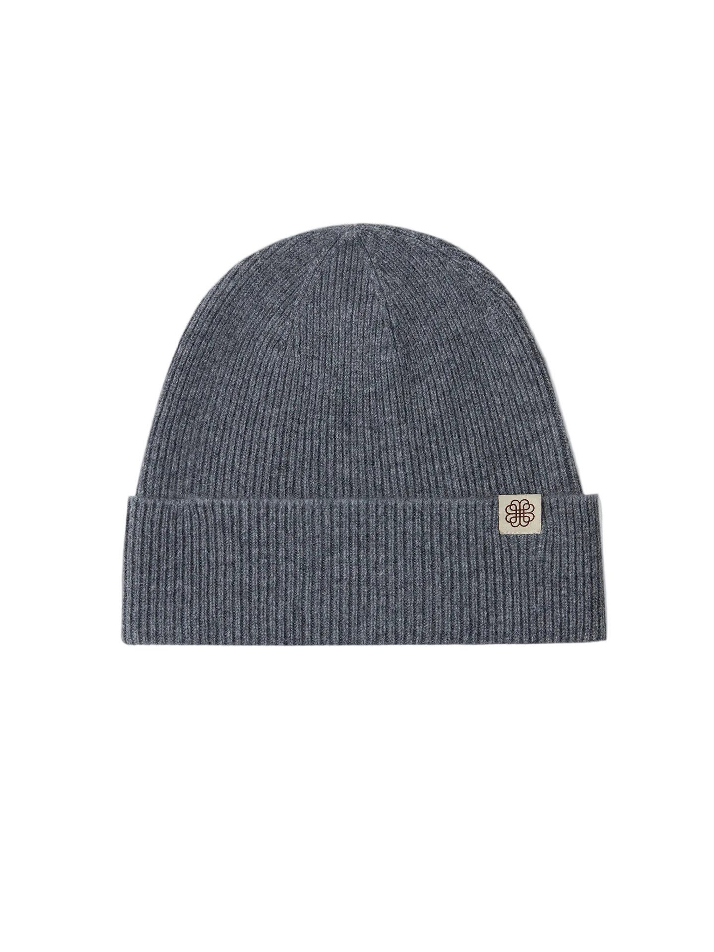 GOBI Cashmere Beanie Rippenstrick Kaschmir Mütze