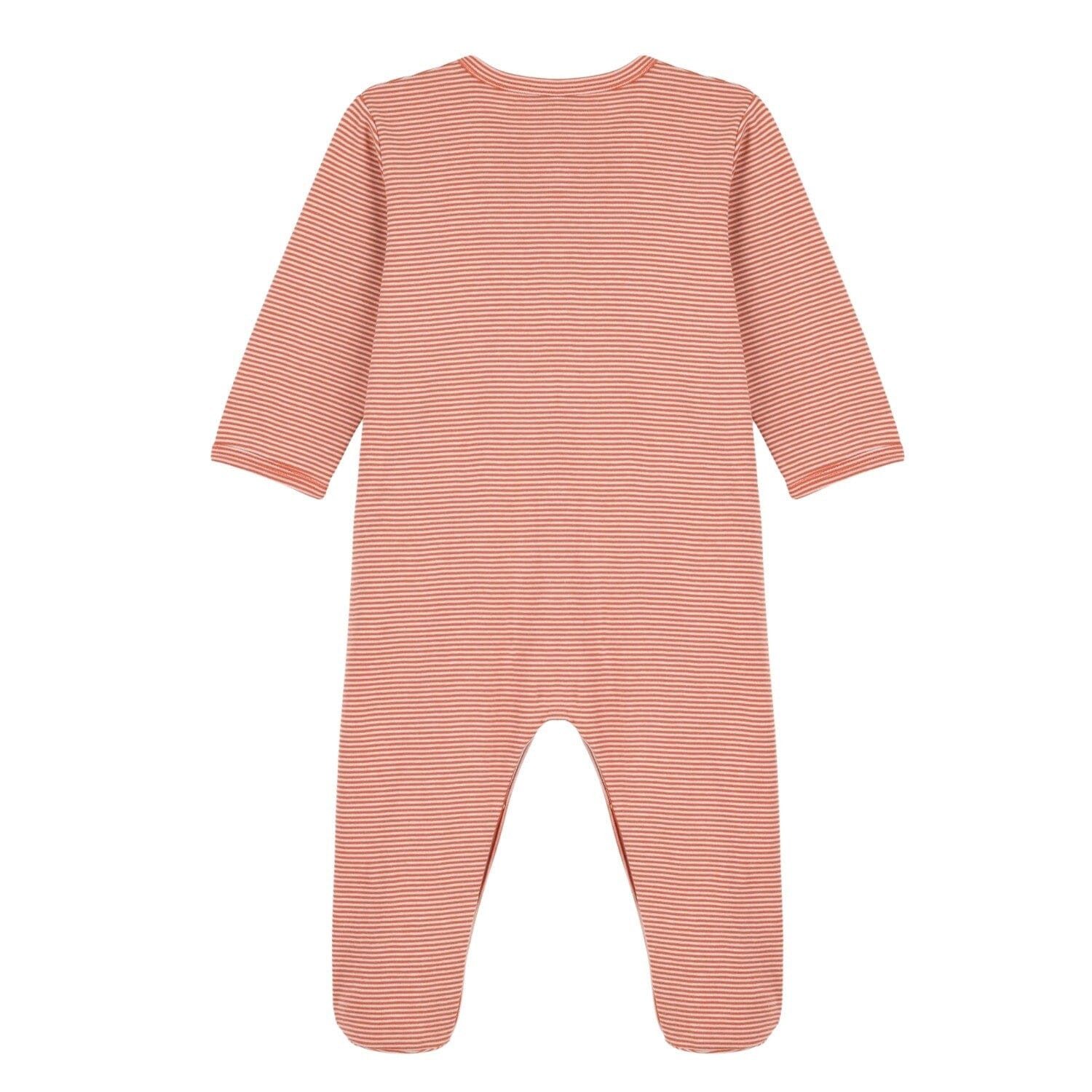 Petit Bateau Strampler Petit Bateau Strampler Ringelstreifen rot weiß