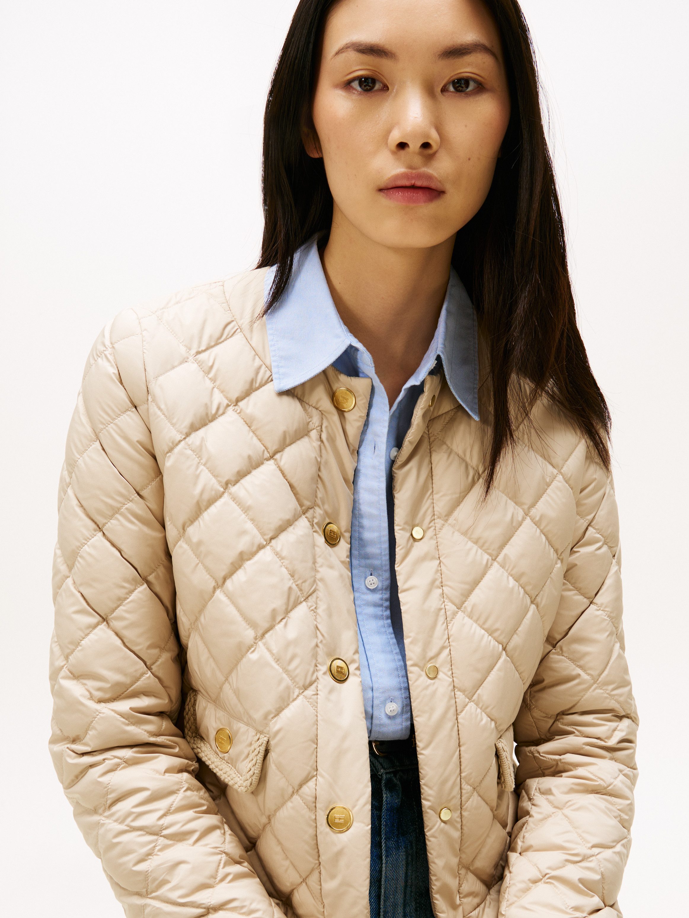 Tommy Hilfiger Steppjacke G/BUTTON QUILTED REG LADY JACKET günstig online kaufen